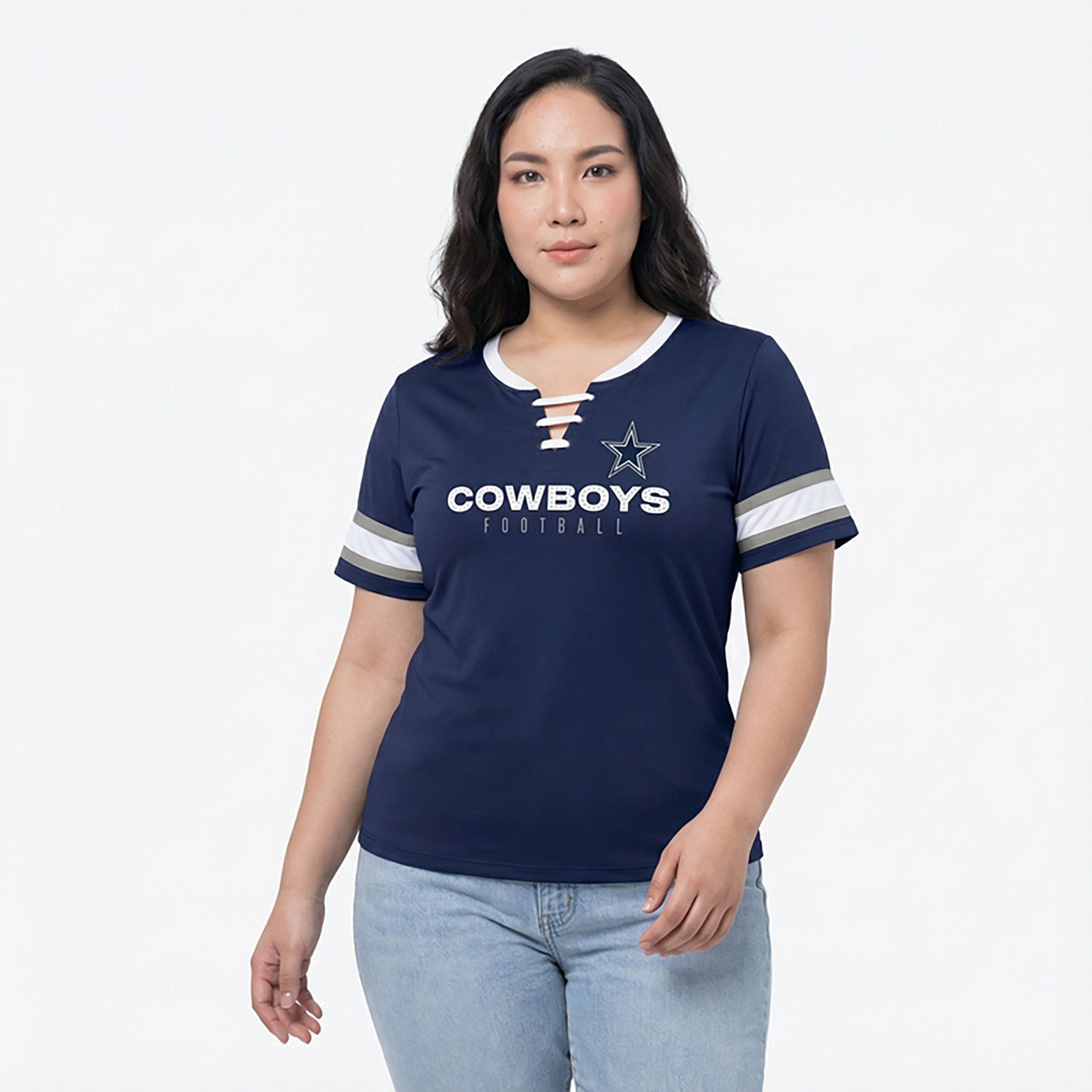 Fanatics Women's Dallas Cowboys Bling Draw Play Fashion Jersey - view number 2