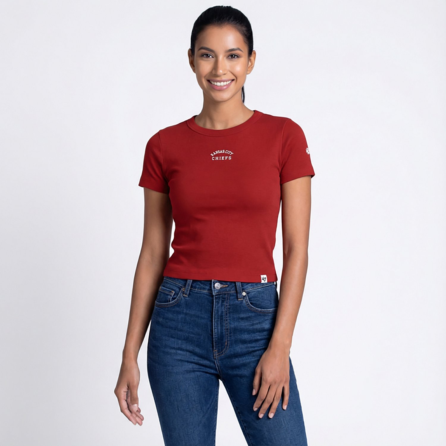 47 Women's Chiefs Spirited Ribbed Baby T-shirt - view number 2