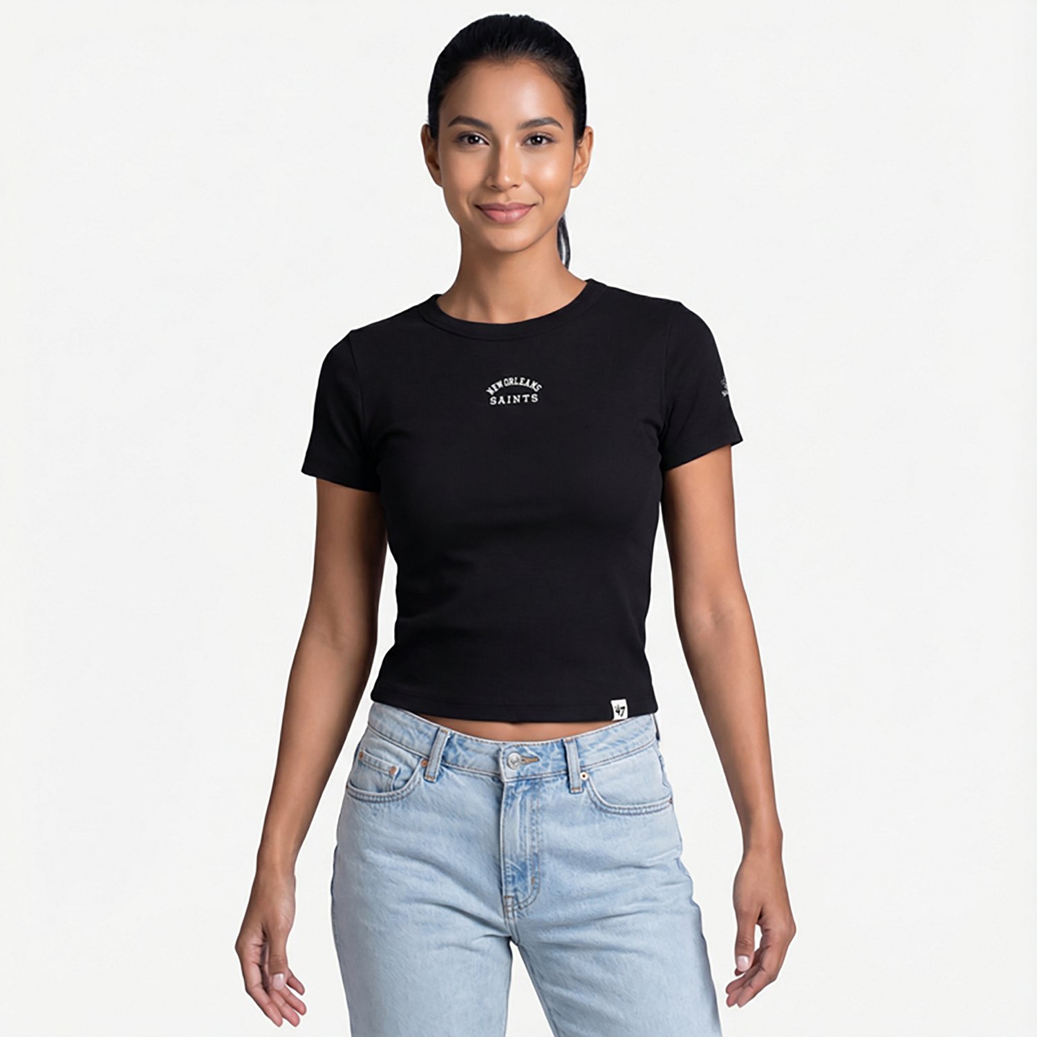 47 Women's Saints Spirited Ribbed Baby T-shirt - view number 2