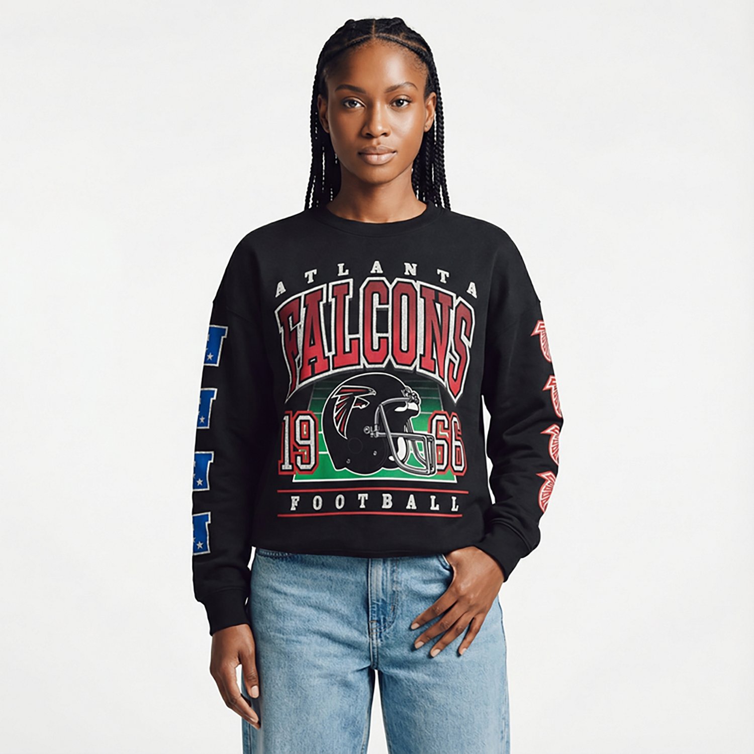 47 Women's Falcons Go Big Oversize Long Sleeve Crew Sweatshirt - view number 2