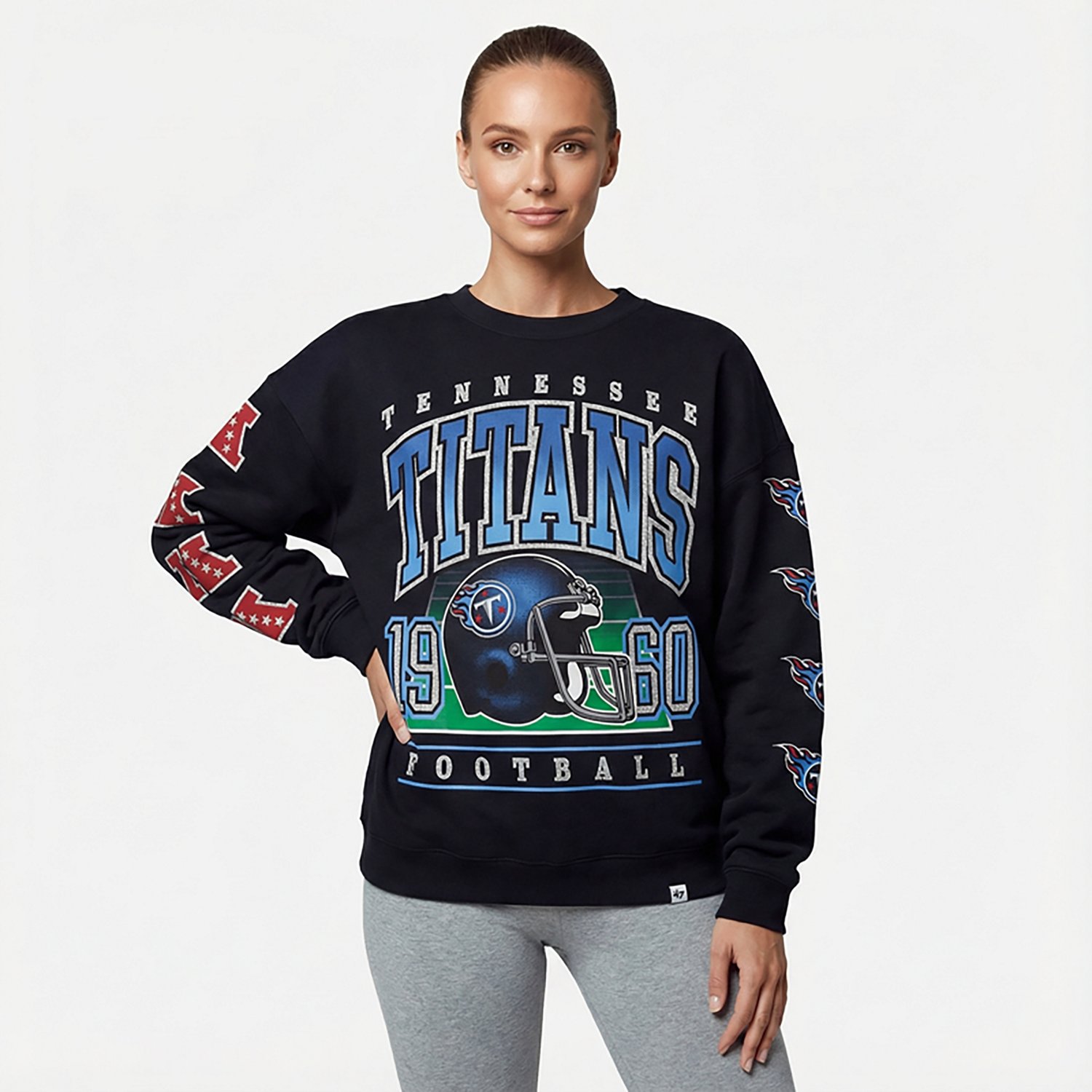 47 Women's Titans Go Big Oversize Long Sleeve Crew Sweatshirt - view number 2