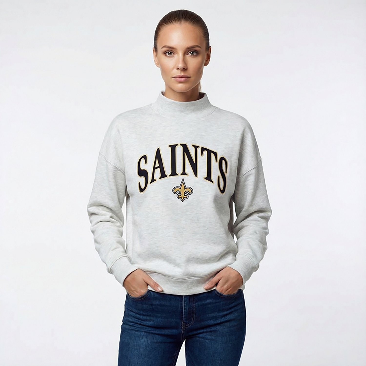 47 Women's Saints Vantage Mock Neck Long Sleeve Pullover - view number 2