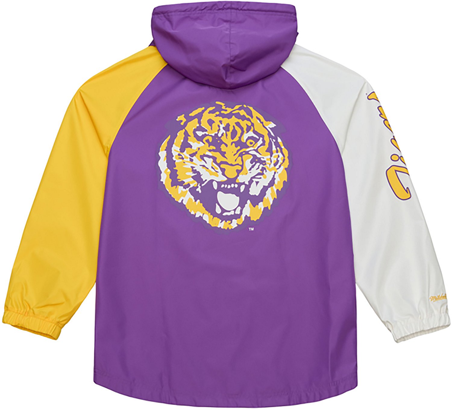 Mitchell & Ness Men’s Louisiana State University Playoff Win 1/4 Zip Anorak Jacket - view number 2