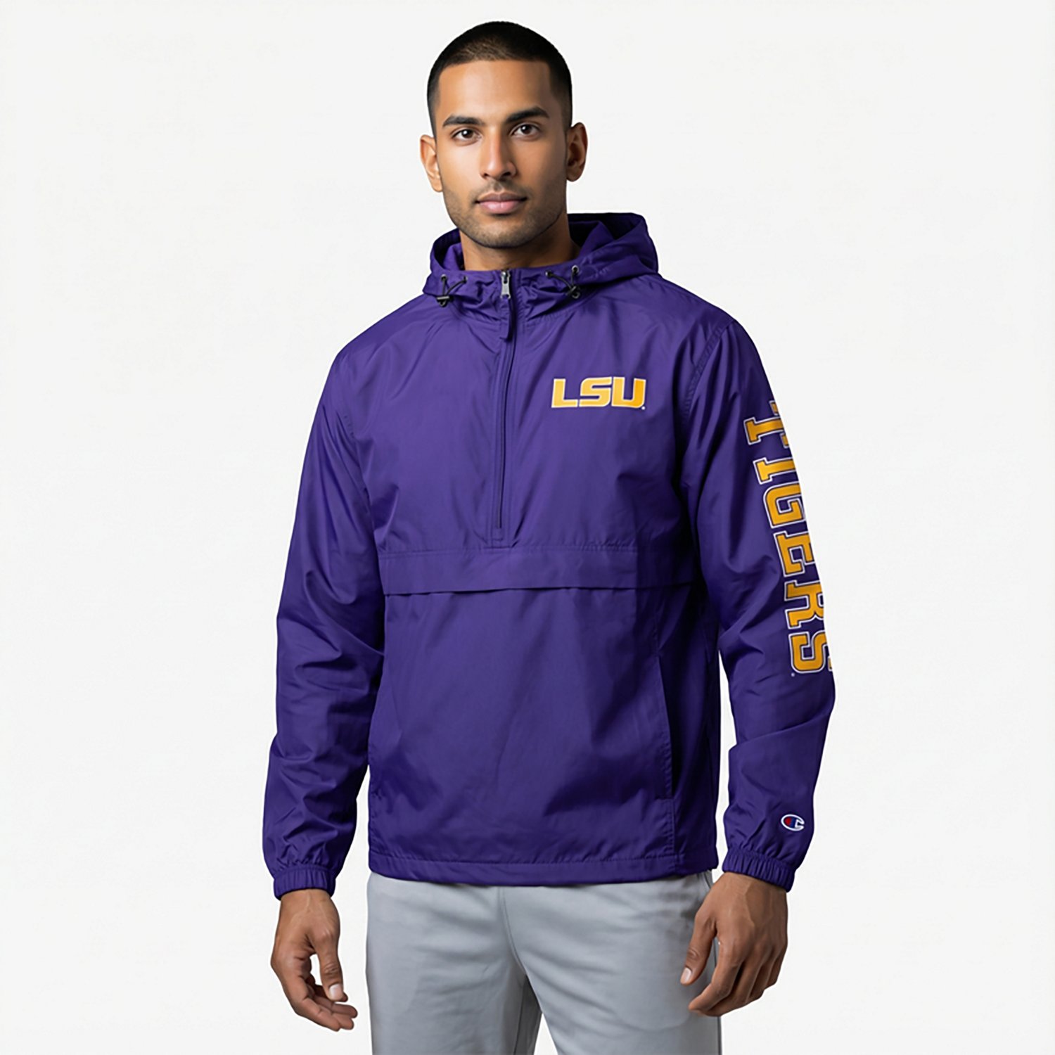 Champion Men's LSU Packable Jacket - view number 2