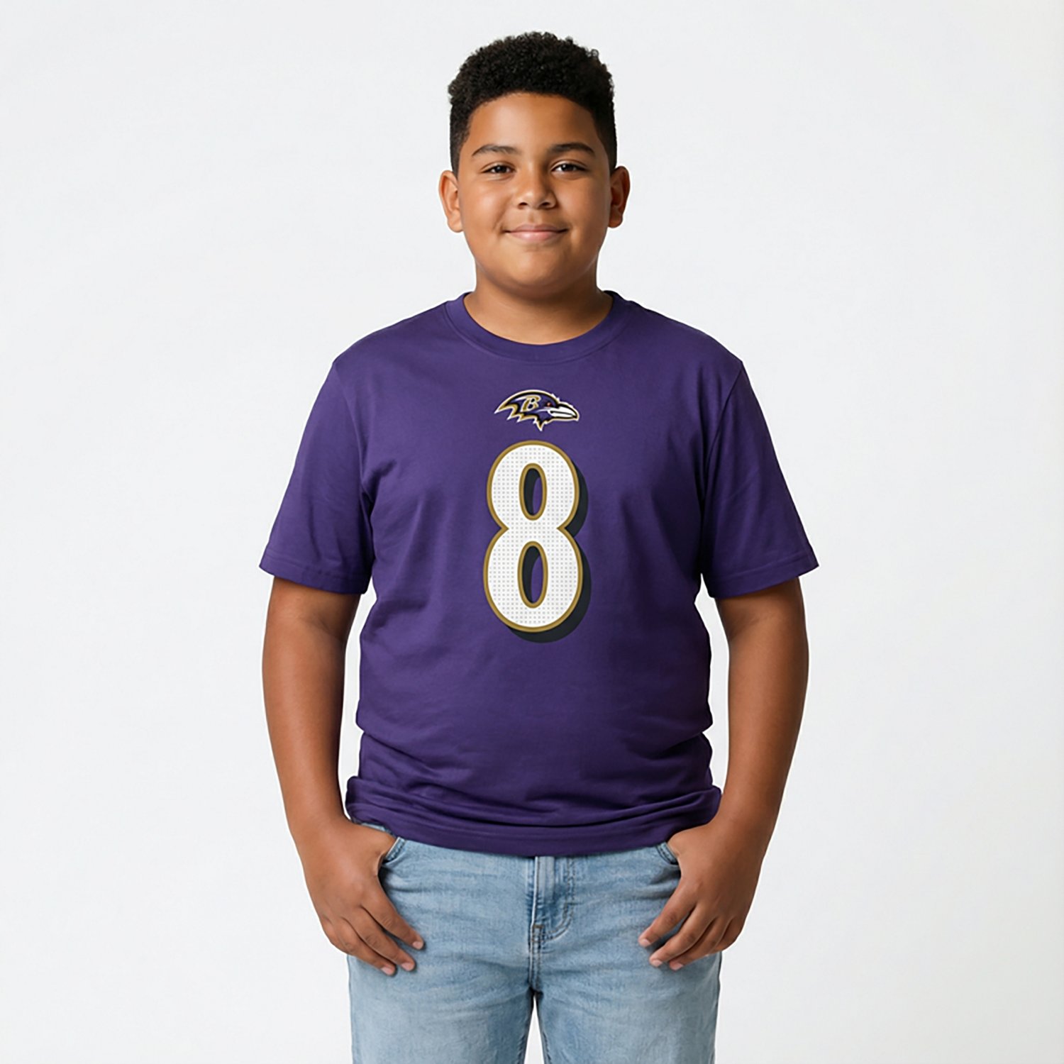 Nike Boys' Ravens L. Jackson Fuse N&N T-shirt - view number 2
