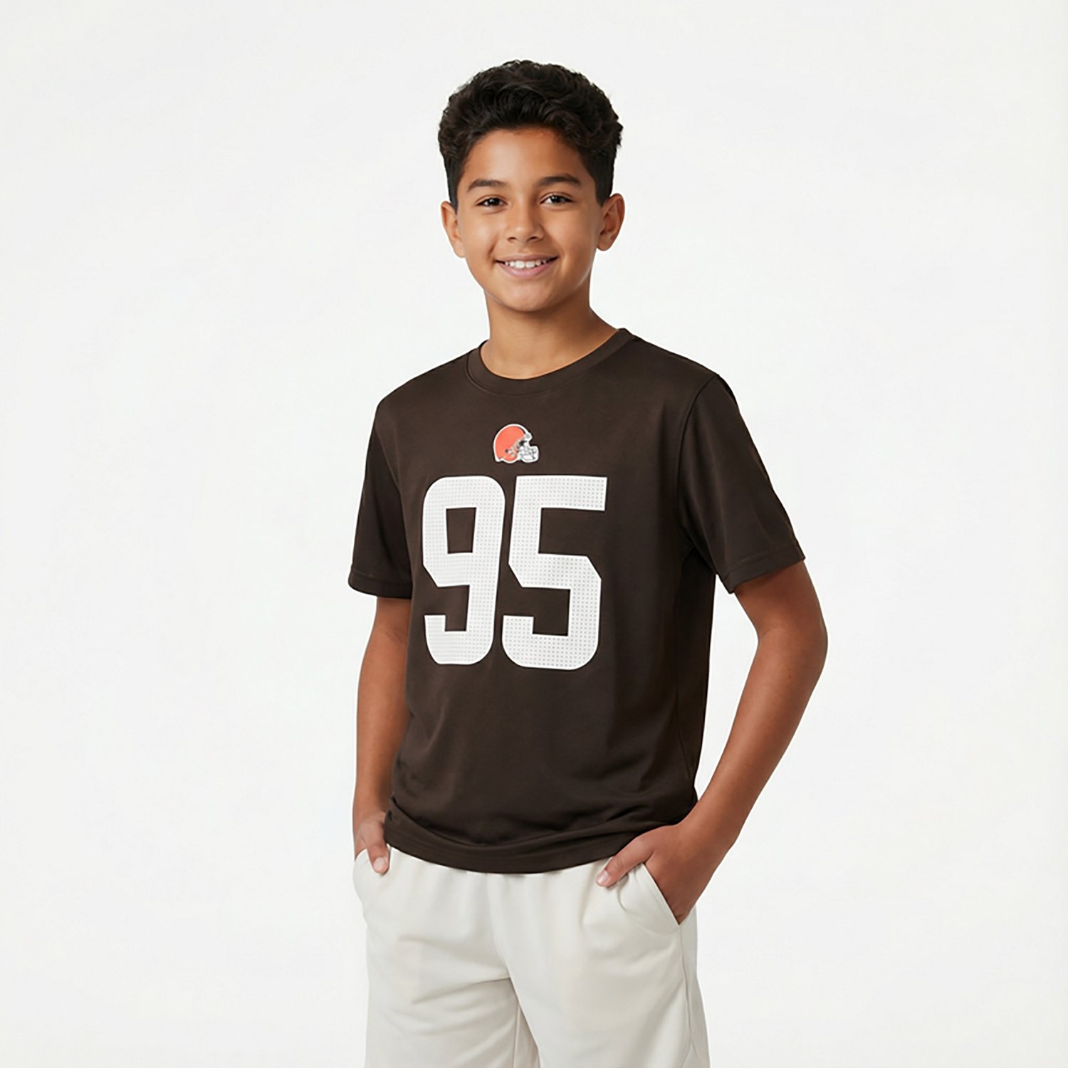 Nike Boys' Browns M. Garrett Fuse N&N T-shirt - view number 2
