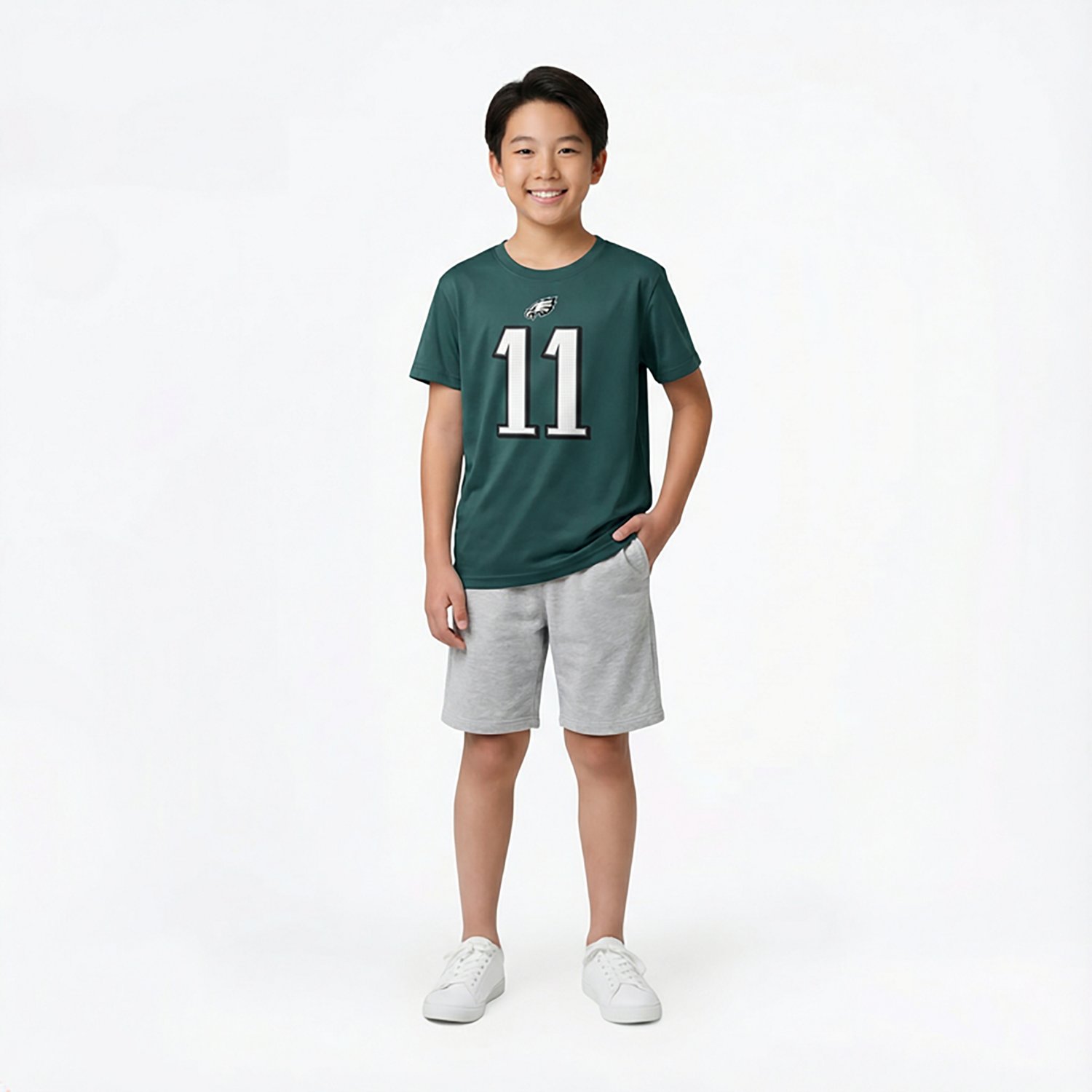 Nike Boys' Eagles A.J. Brown Fuse N&N T-shirt