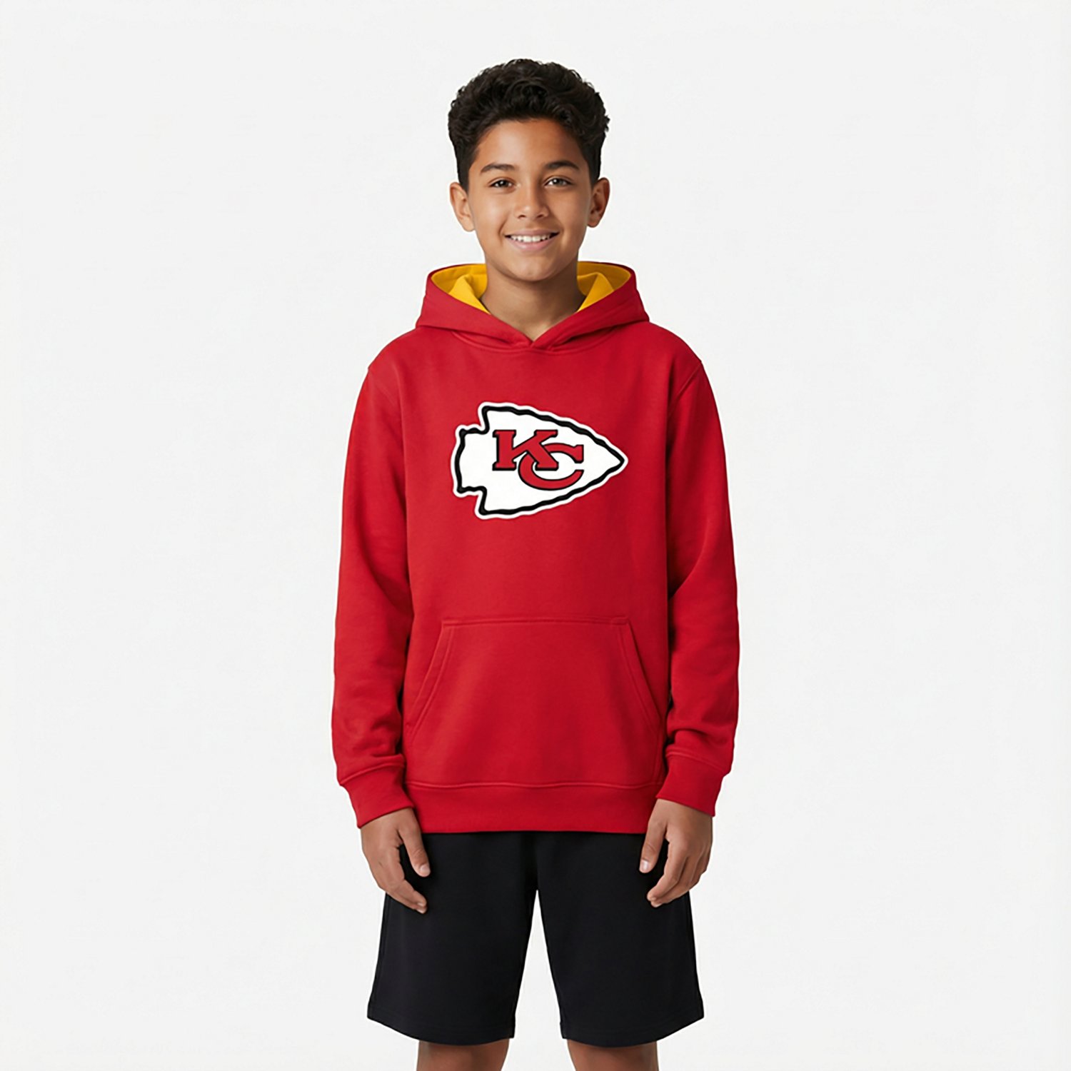 Outerstuff Kids' Kansas City Chiefs Prime Pullover Fleece Hoodie - view number 2