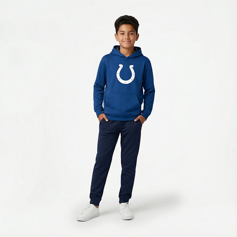 Outerstuff Boys' Indianapolis Colts Prime Pullover Fleece Hoodie