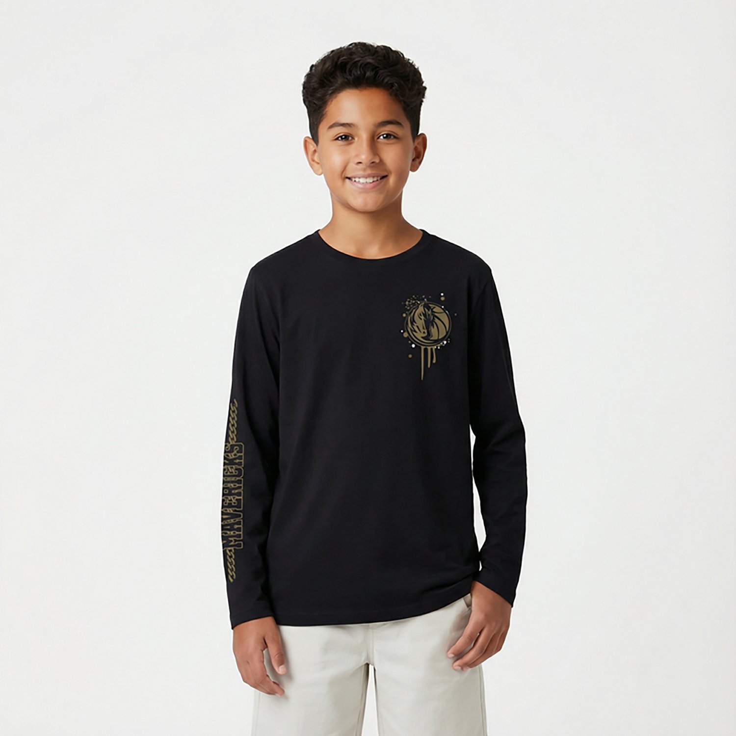 Outerstuff Youth Mavericks Gold Star Long Sleeve T-shirt - view number 2