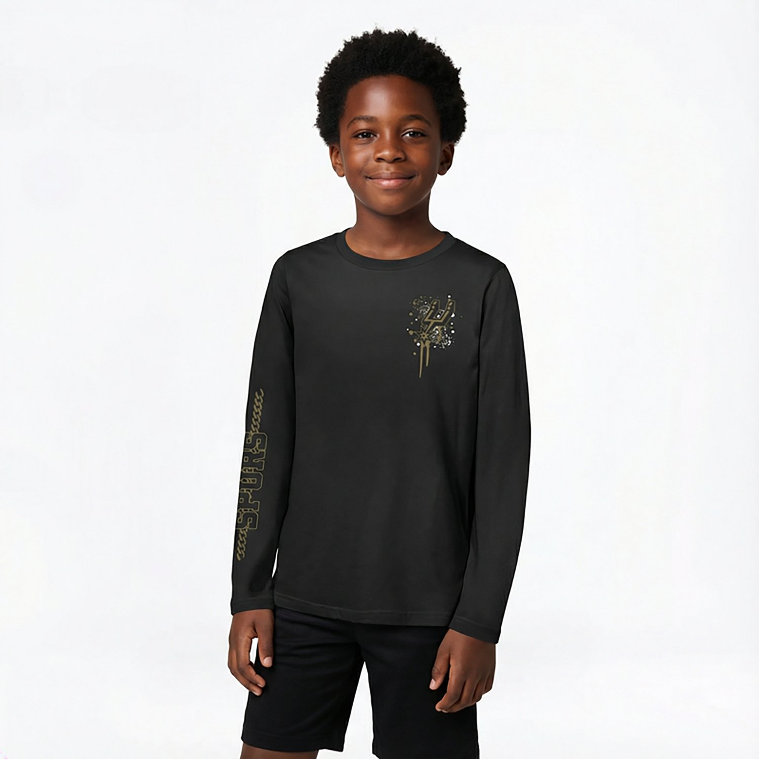 Outerstuff Youth Spurs Gold Star Long Sleeve T-shirt - view number 2