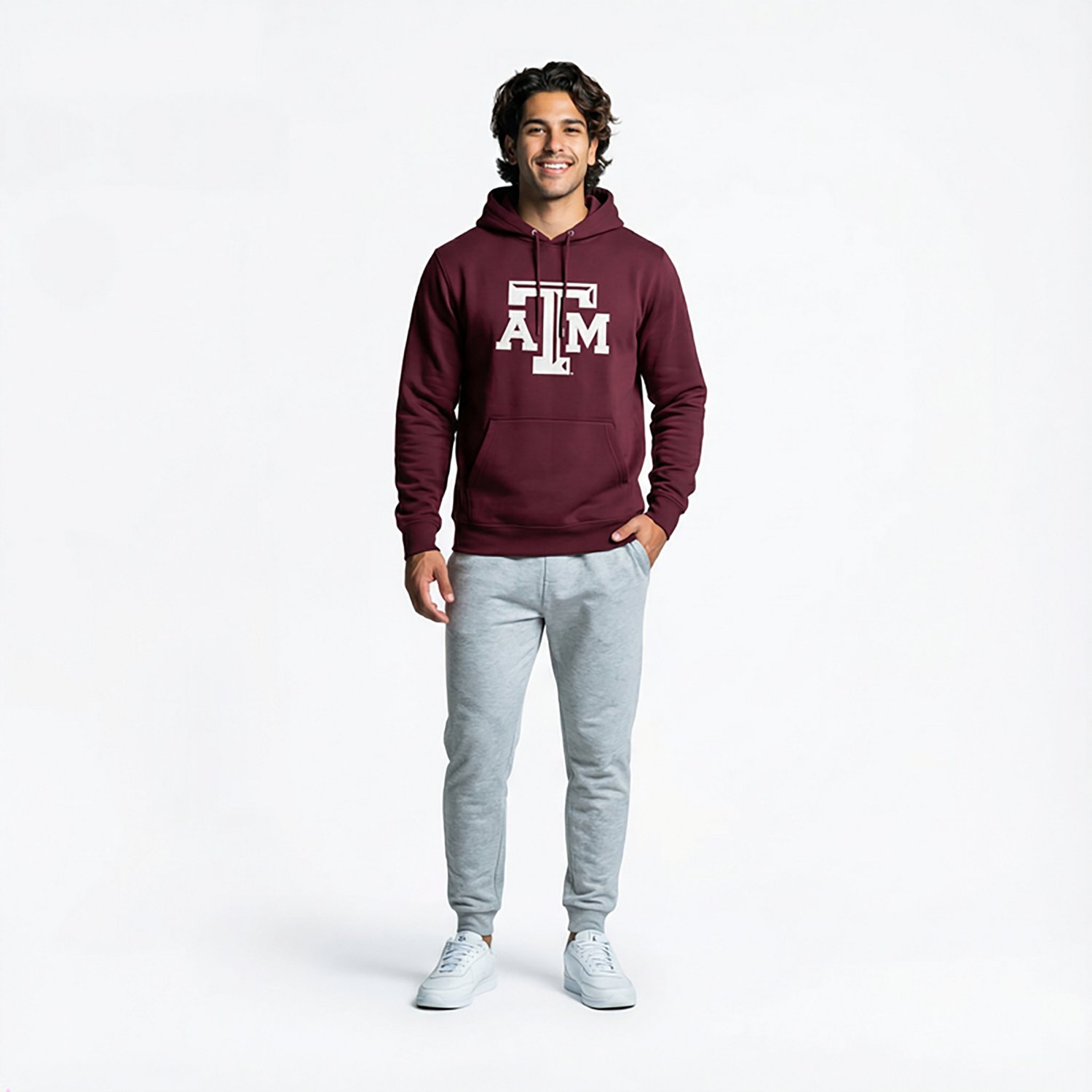 WILDCAT RETRO Men's Texas A&M Aggies Primary Logo Tackle Twill Hoodie