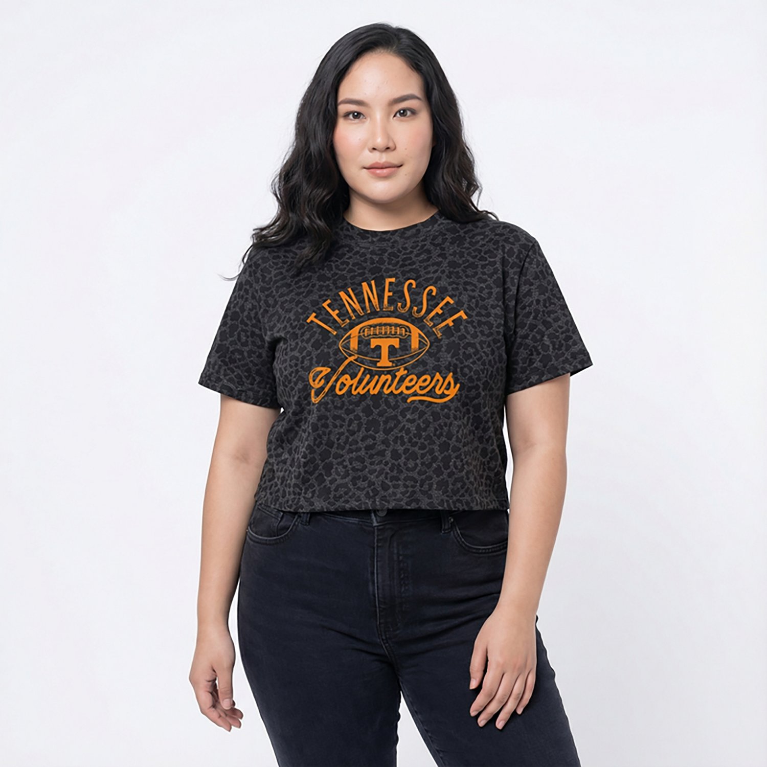 Image One Women's Tennessee Volunteers Simple Football Oversized Crew T-shirt - view number 2