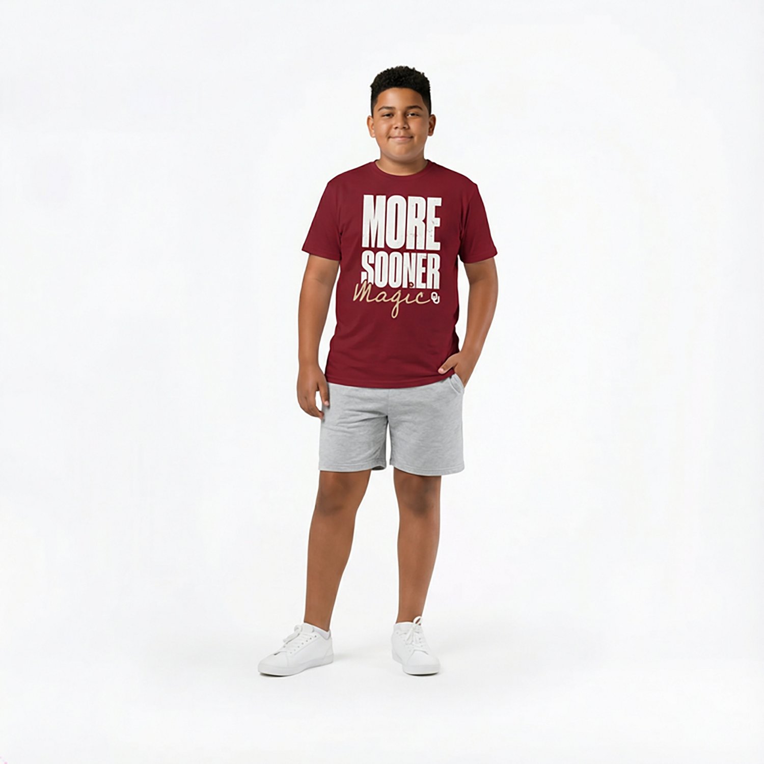 Outerstuff Boys' University of Oklahoma More Sooner Magic Fan Graphic T-shirt