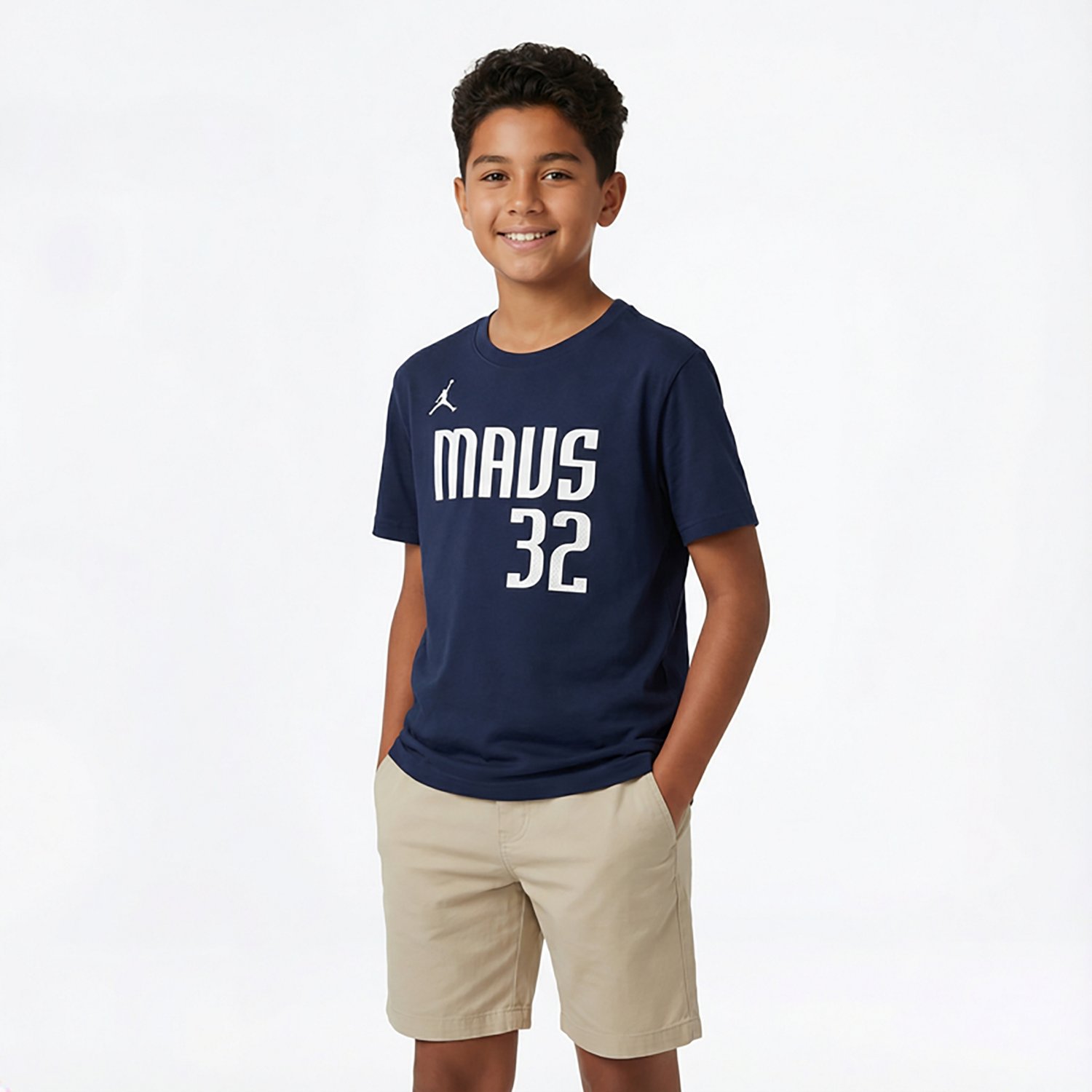 Jordan Kids' Dallas Mavericks Cooper Flagg Statement Name and Number Short Sleeve T-shirt - view number 2