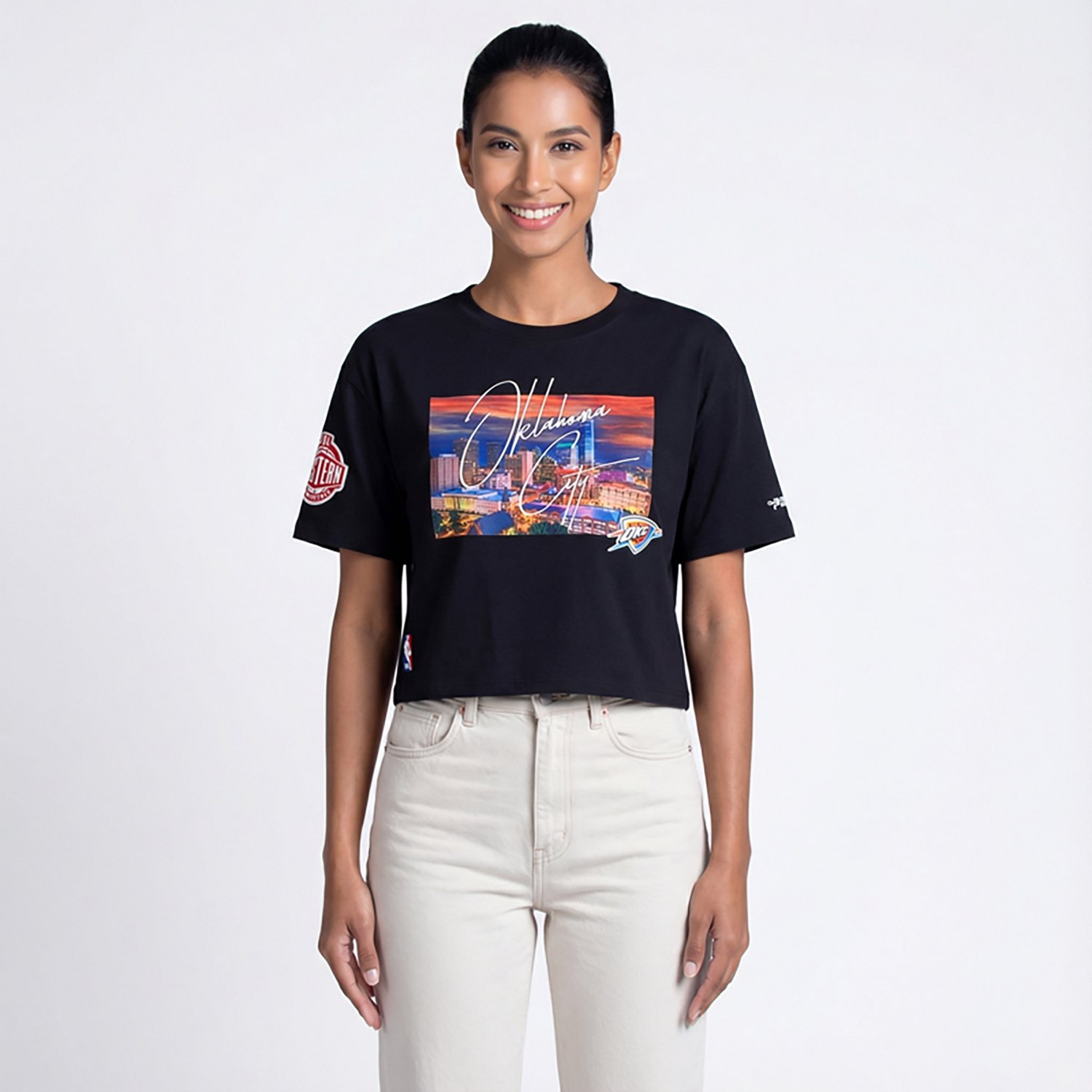 Pro Standard Women's OKC Thunder City Scape SJ Boxy T-shirt - view number 2