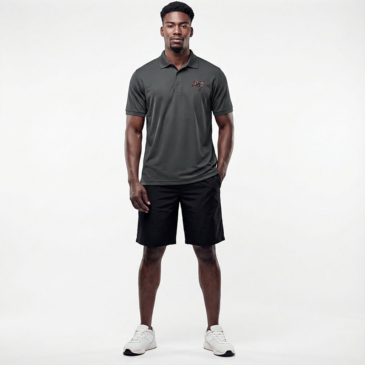 Antigua Men's Buccaneers Night Vision Legacy Pique Polo Shirt