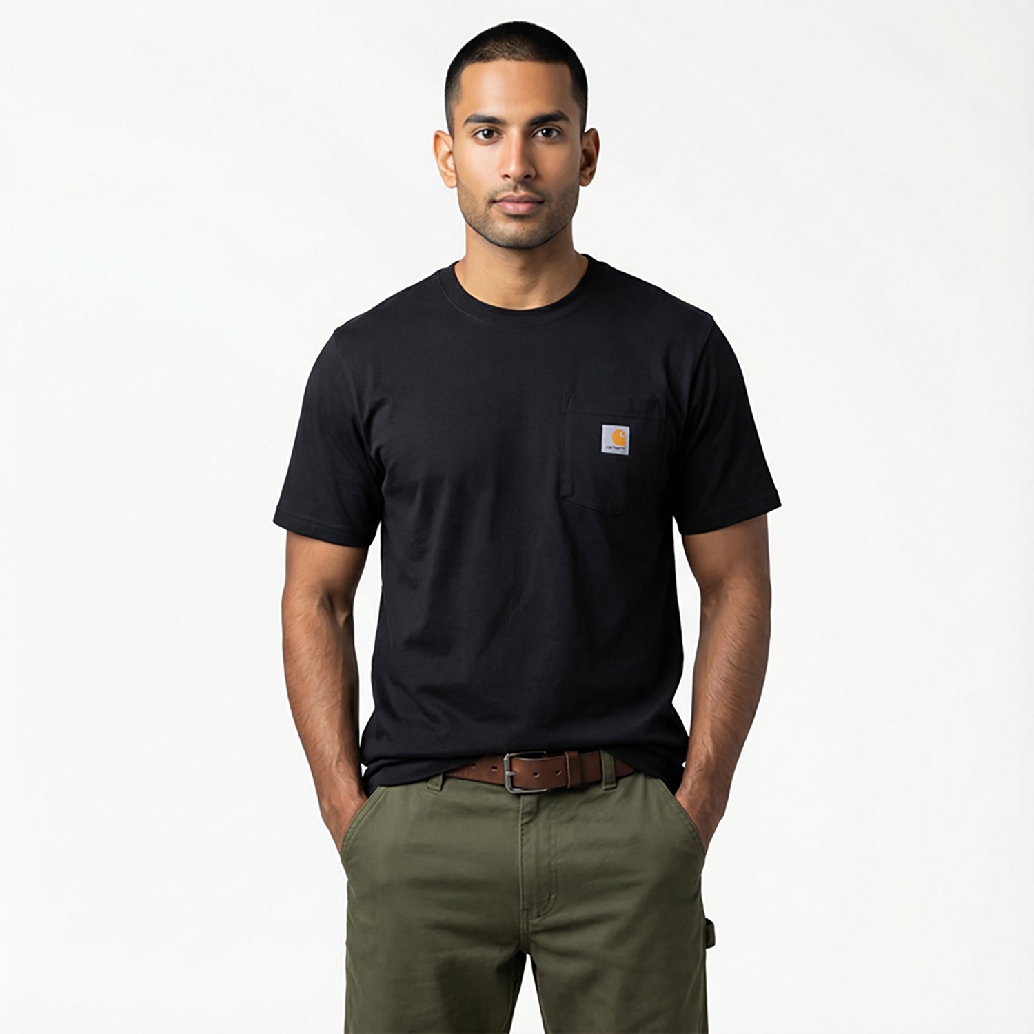 Carhartt Men's Relaxed Fit Lightweight Short Sleeve Pocket Fire Graphic T-shirt - view number 2