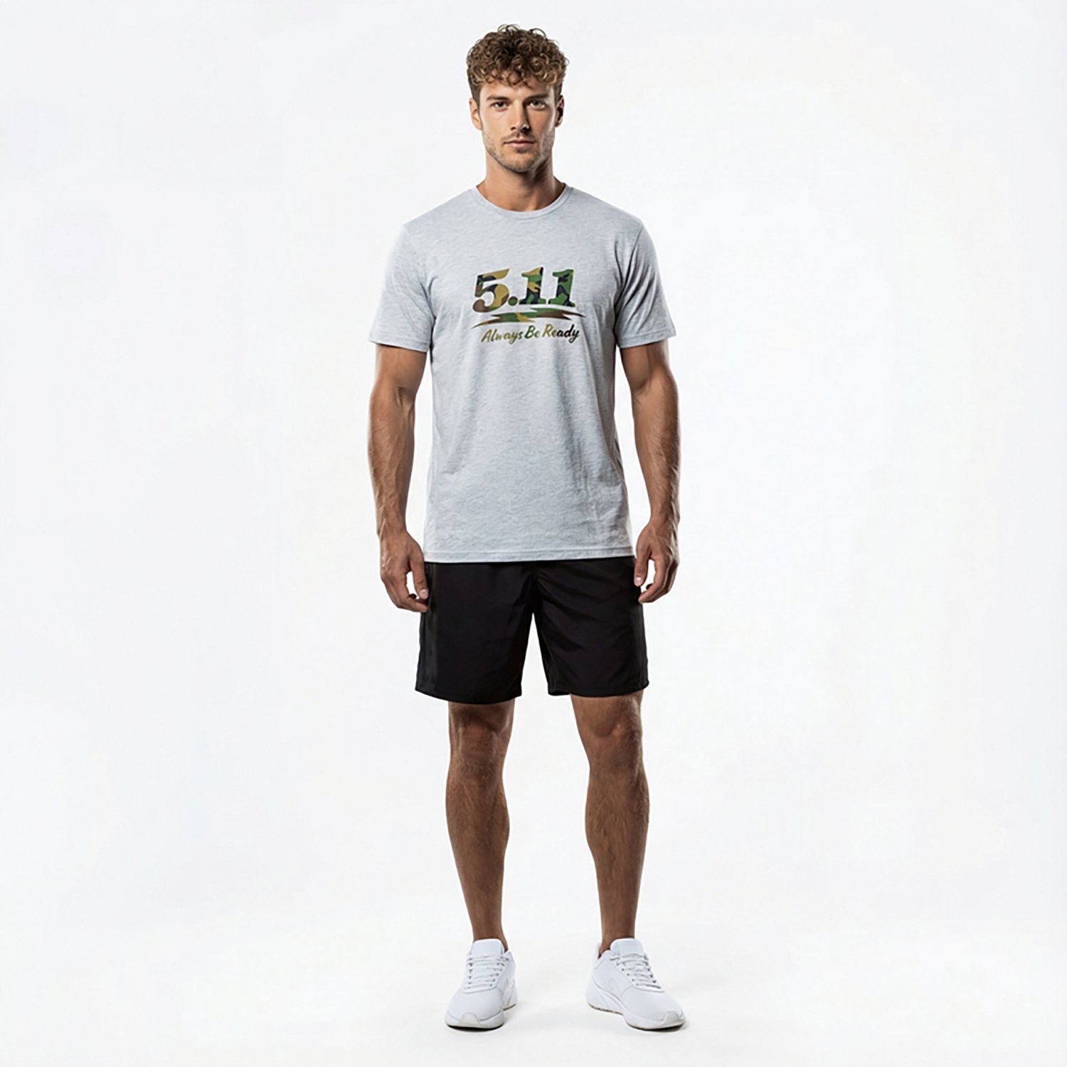 5.11 Tactical Men's Woodland Moto Logo T-shirt