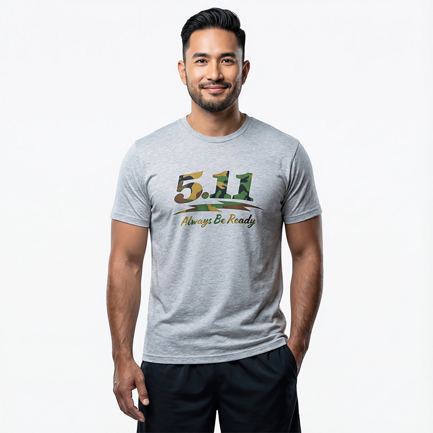 5.11 Tactical Men's Woodland Moto Logo T-shirt