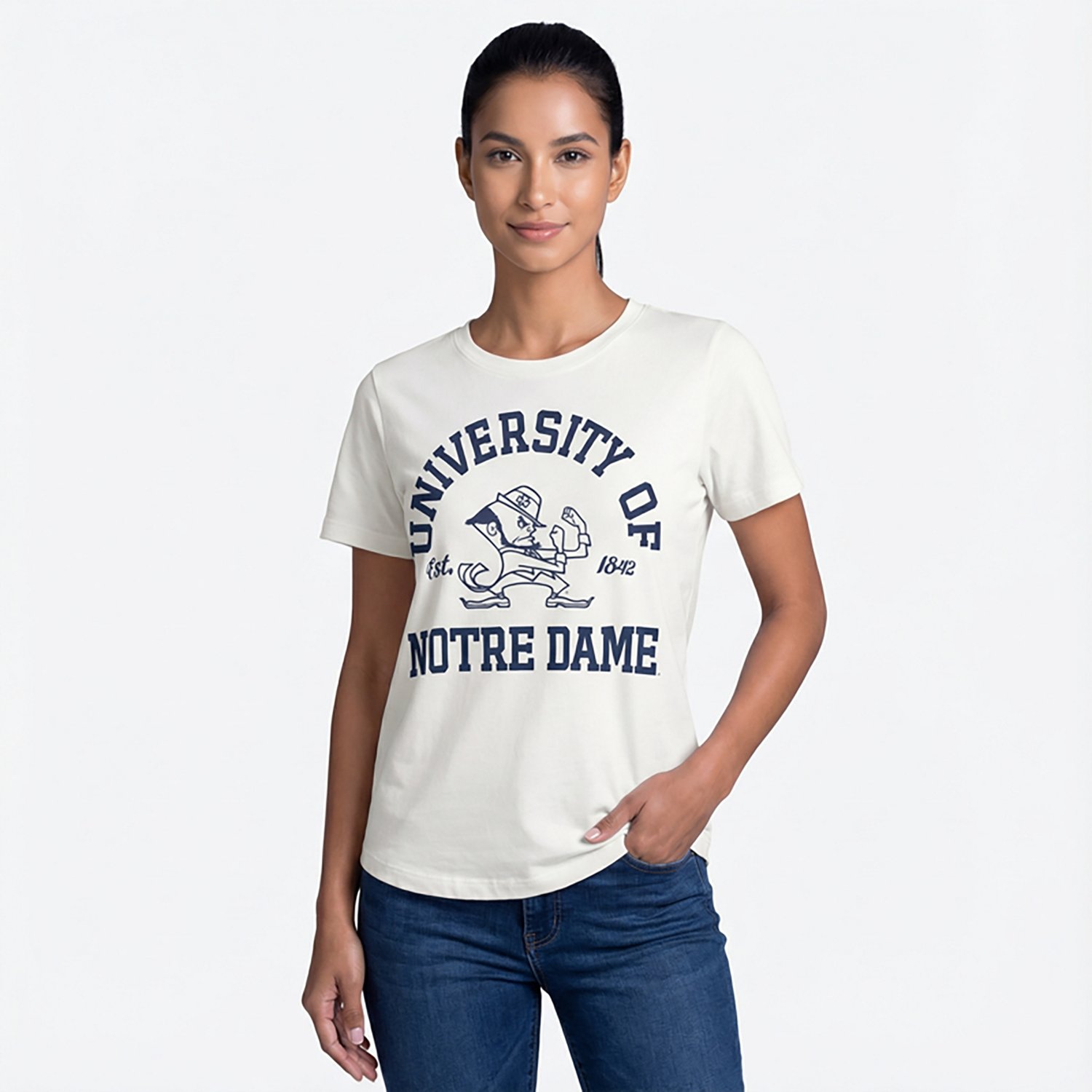 Pressbox Women's Notre Dame Fighting Irish Victoria Irvine Short Sleeve Graphic T-shirt - view number 2