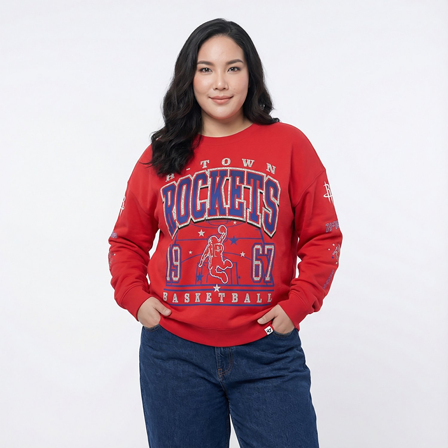 '47 Women's Rockets Go Big Oversized Fleece Sweatshirt - view number 2