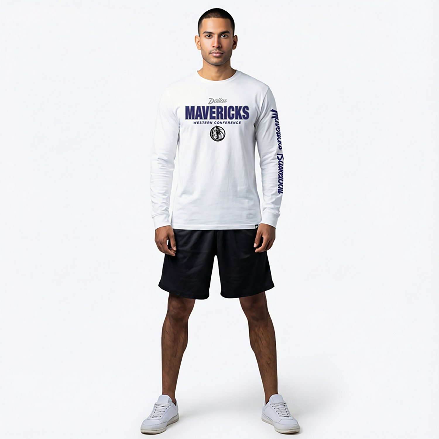 '47 Men's Dallas Mavericks Low Block Franklin Long Sleeve T-shirt