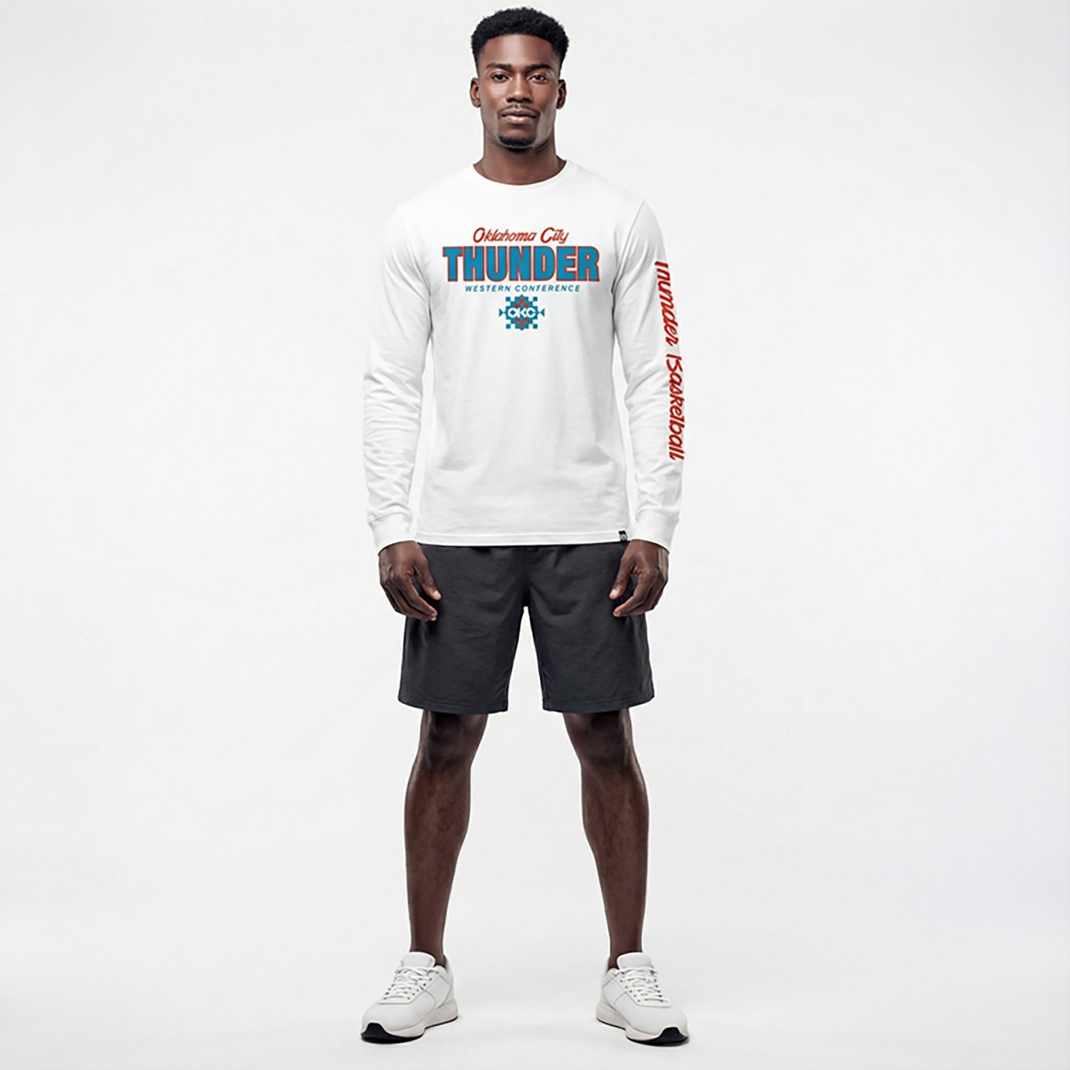 '47 Men's Oklahoma City Thunder Low Block Franklin Long Sleeve T-shirt