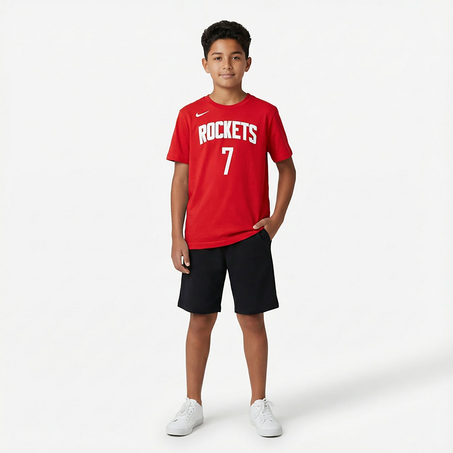 Nike Kids' Houston Rockets Kevin Durant Icon Name and Number Short Sleeve T-shirt