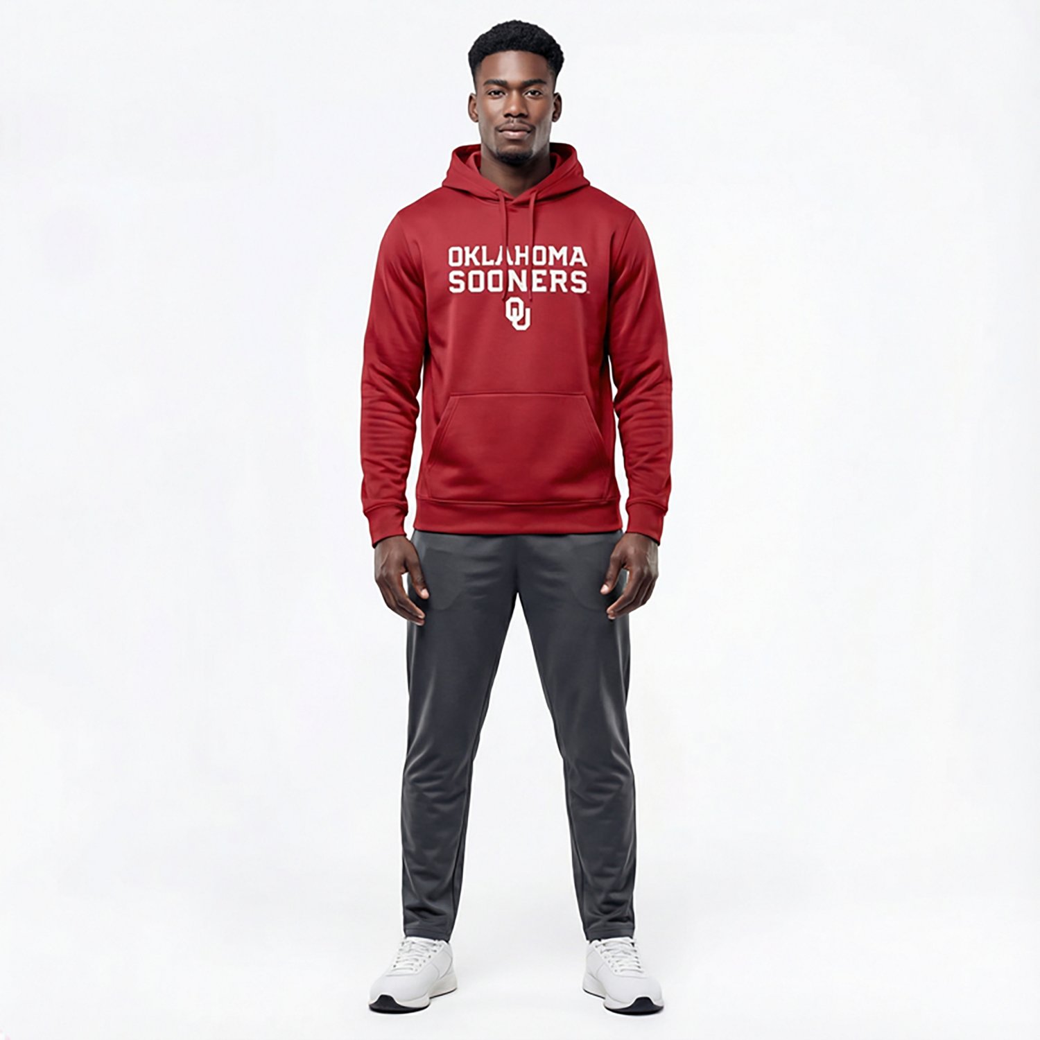 Jordan Brand Oklahoma Sooners 2025 Sideline Dri-FIT Long Sleeve Hoodie T-Shirt