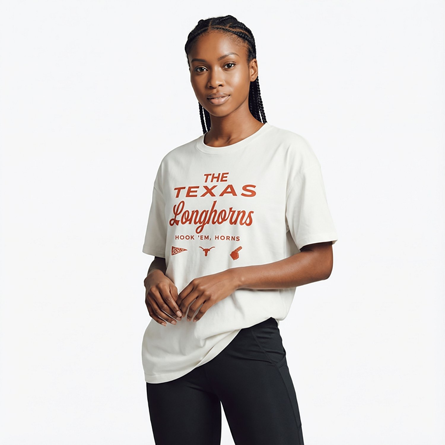 '47 Women's Texas Longhorns Show Off Sadie Short Sleeve T-shirt - view number 2