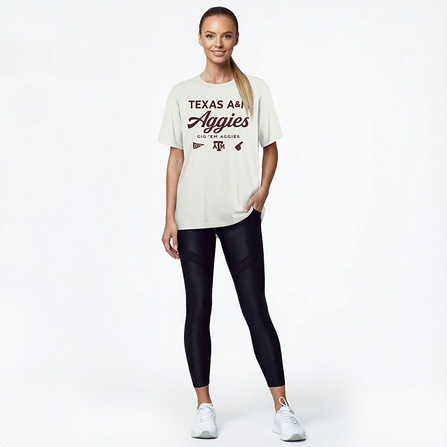 '47 Women's Texas A&M Aggies Show Off Sadie Short Sleeve T-shirt