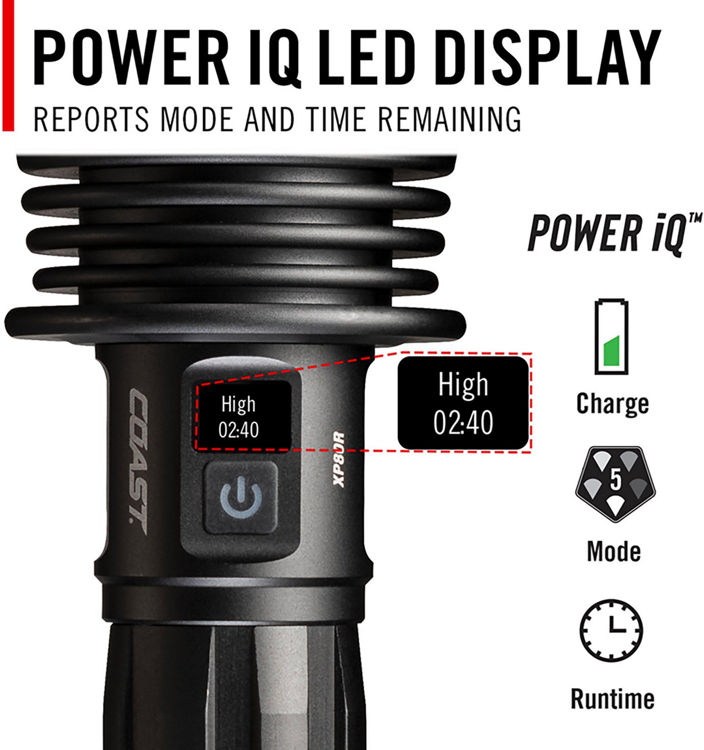 Coast XP80R 15000L Rechargeable Flashlight - view number 4