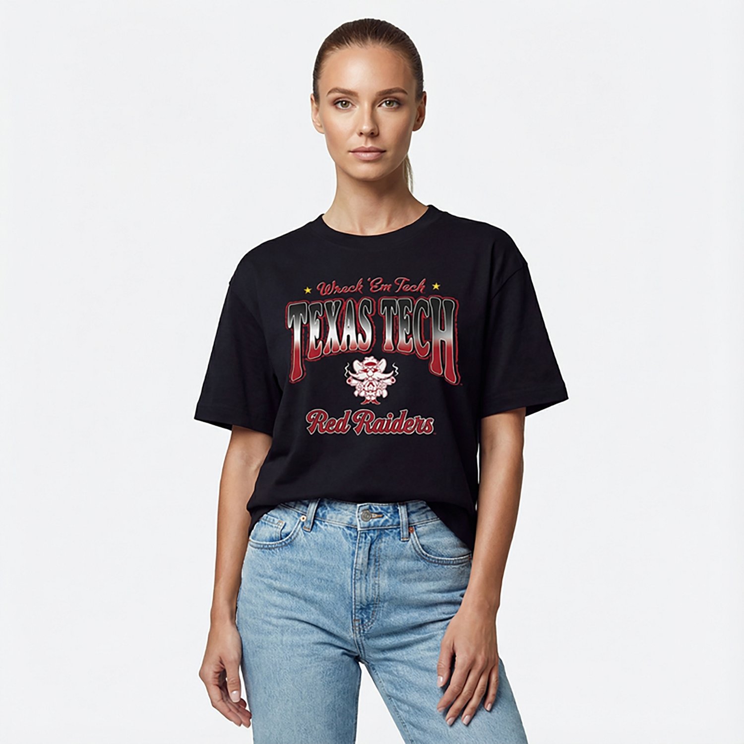 '47 Women's Texas Tech Red Raiders Vibe Check Reed City Boxy Short Sleeve T-shirt - view number 2