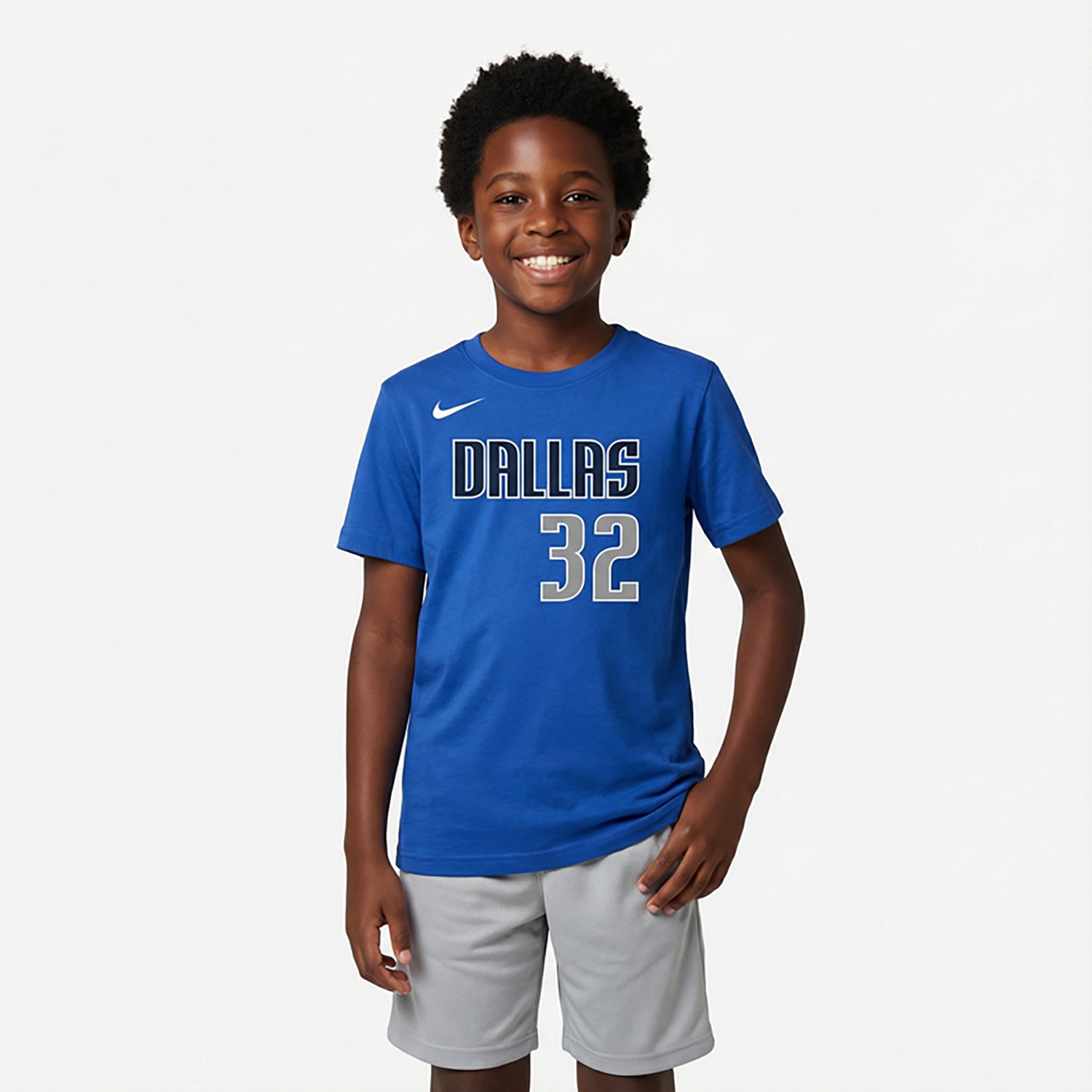 Nike Boys' (4-7) Dallas Mavericks Cooper Flagg Icon Name and Number Short Sleeve T-shirt - view number 2