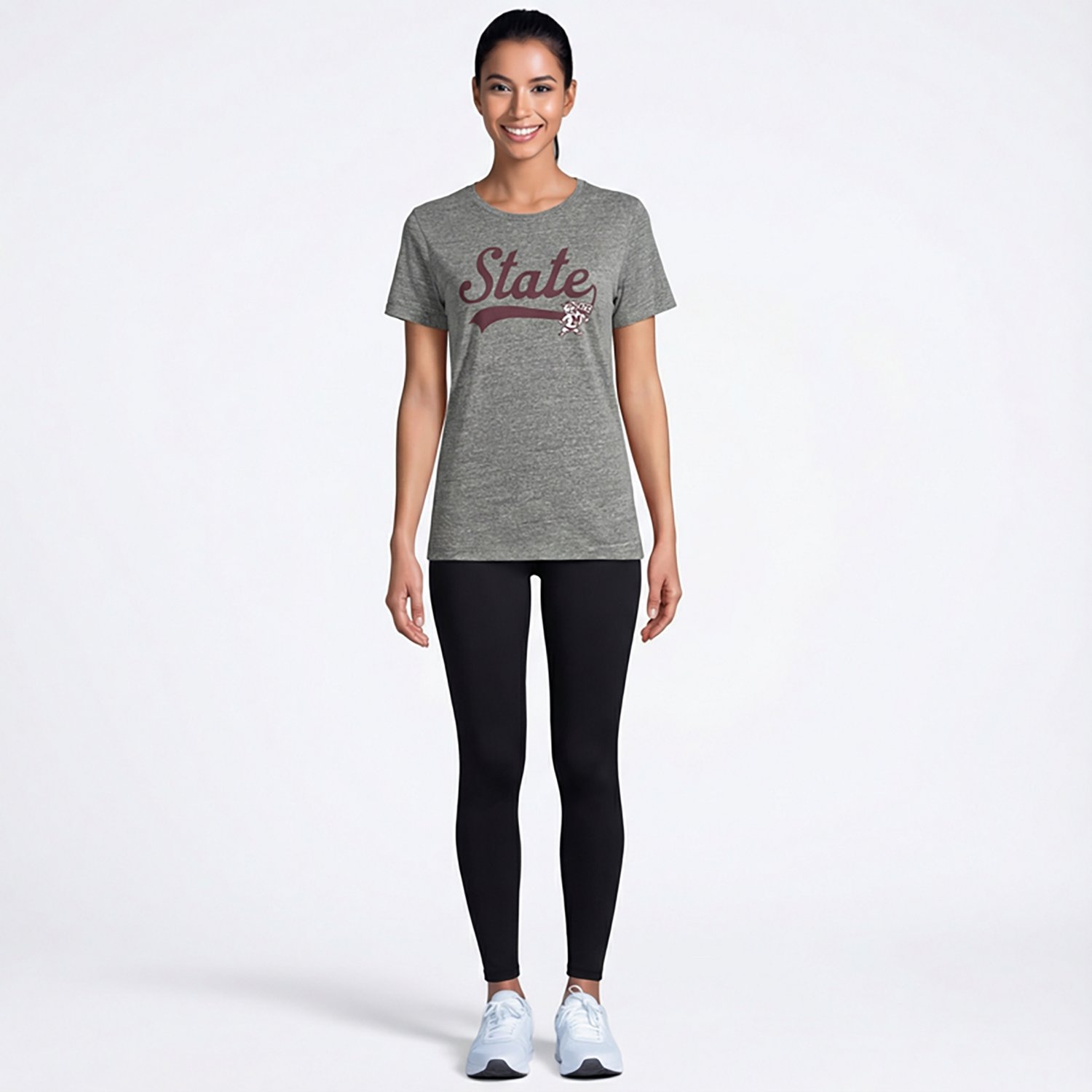 Retro Brand Women’s Mississippi State University Vault Script Boxy T-shirt