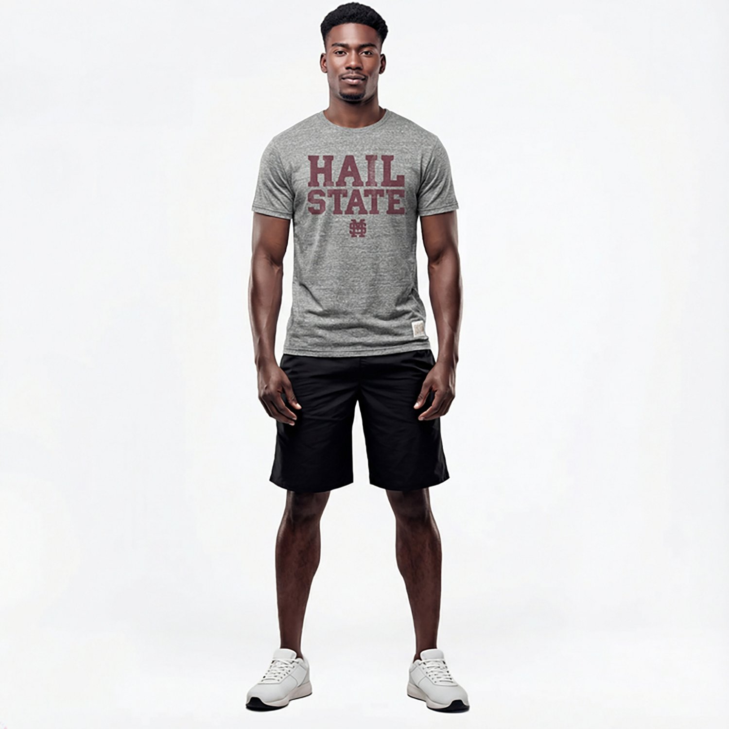 Retro Brand Men's Mississippi State University School Slogan Graphic T-shirt