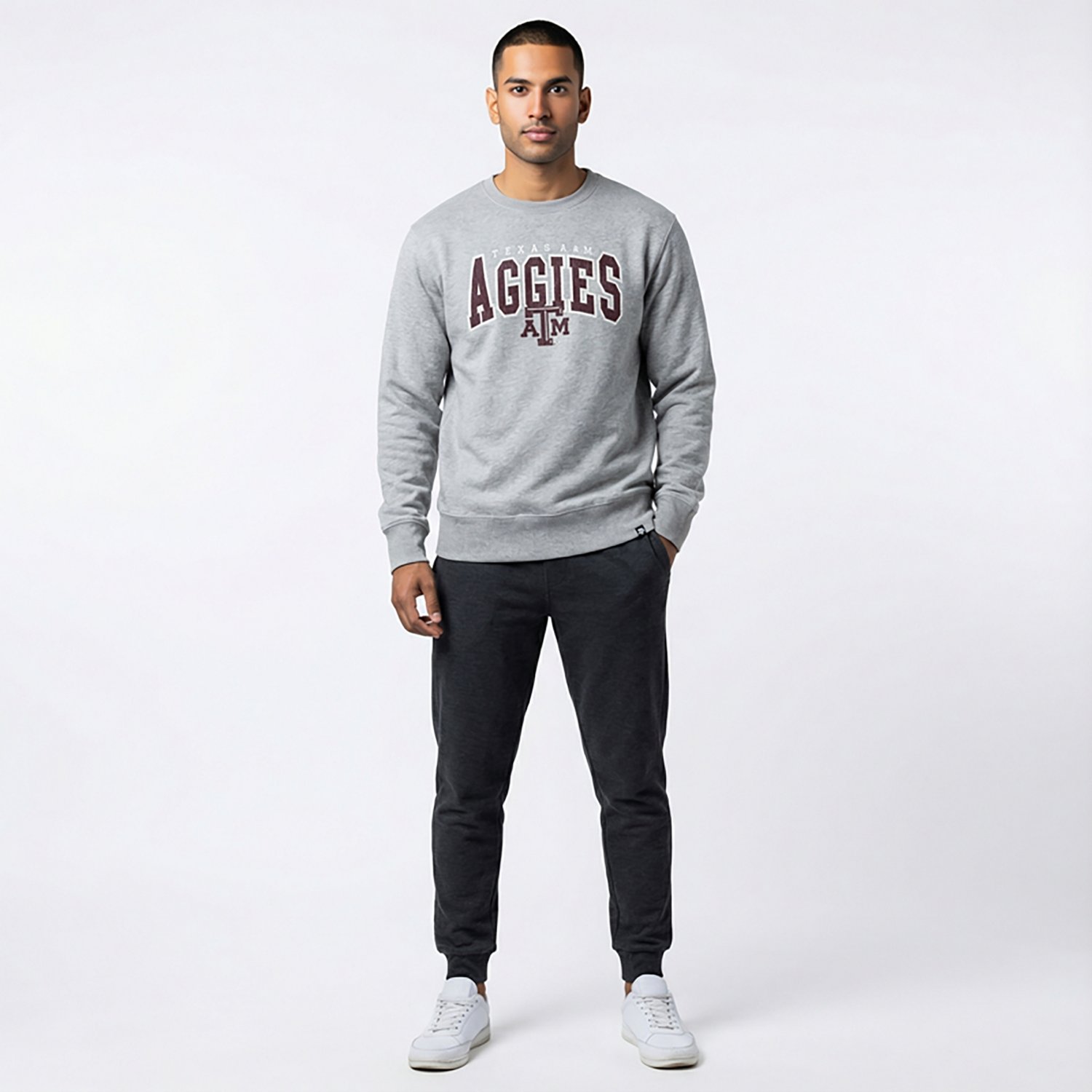 '47 Texas A&M University Varsity Block Headline Crew Sweatshirt