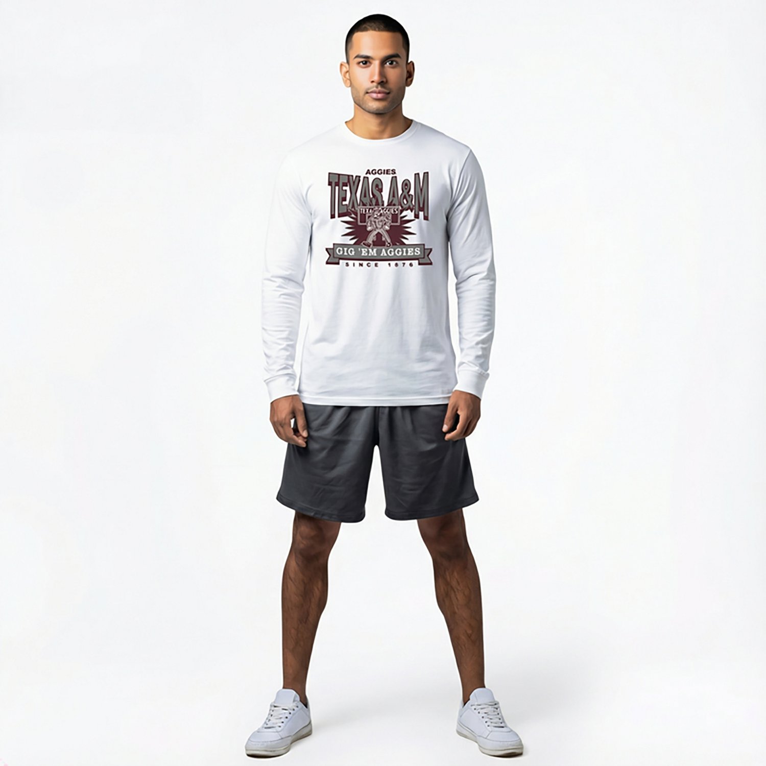 ‘47 Texas A&M University Men’s Twelve Six Franklin Long Sleeve T-shirt