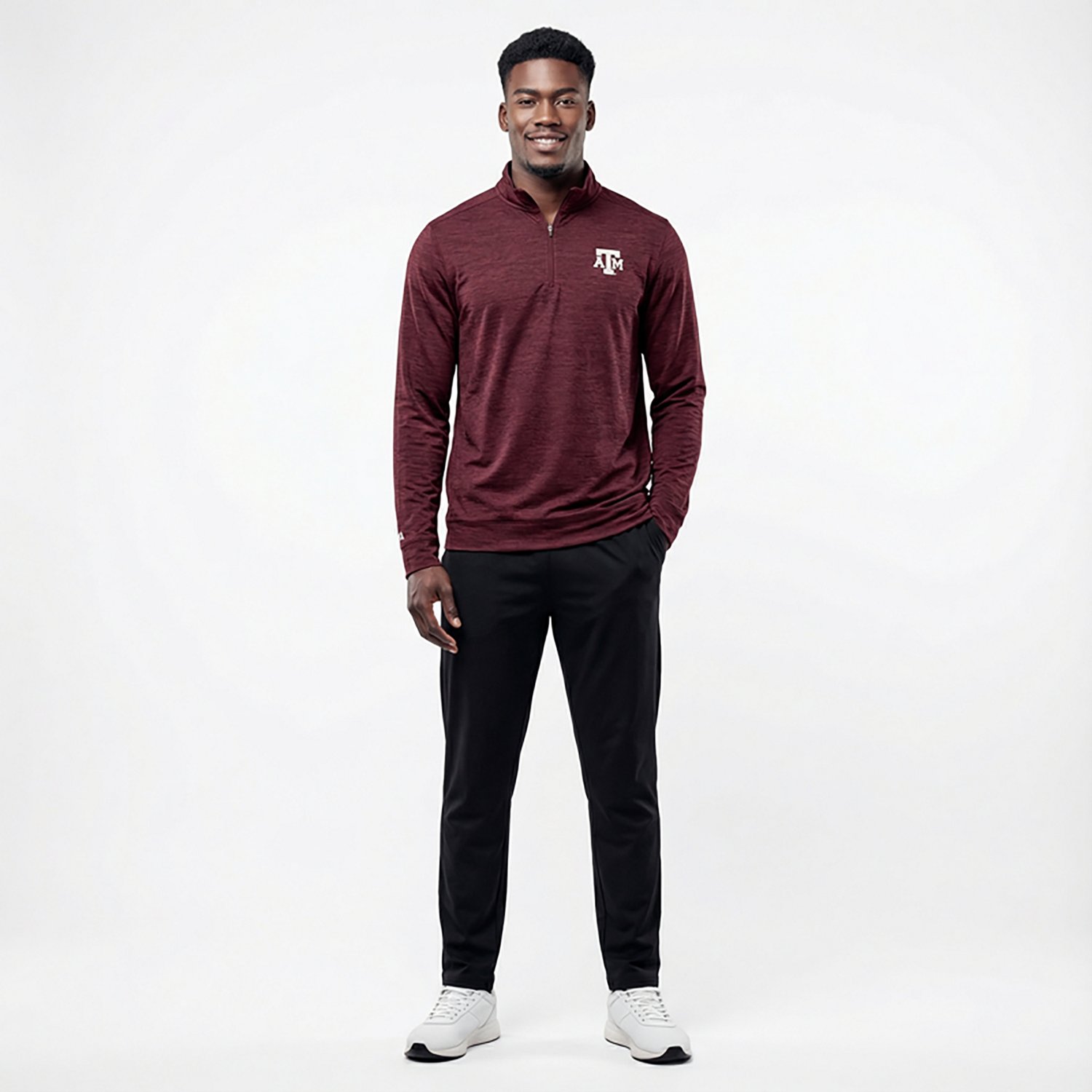 Antigua Men's Texas A&M University Primary Logo Bright 1/4-Zip Top
