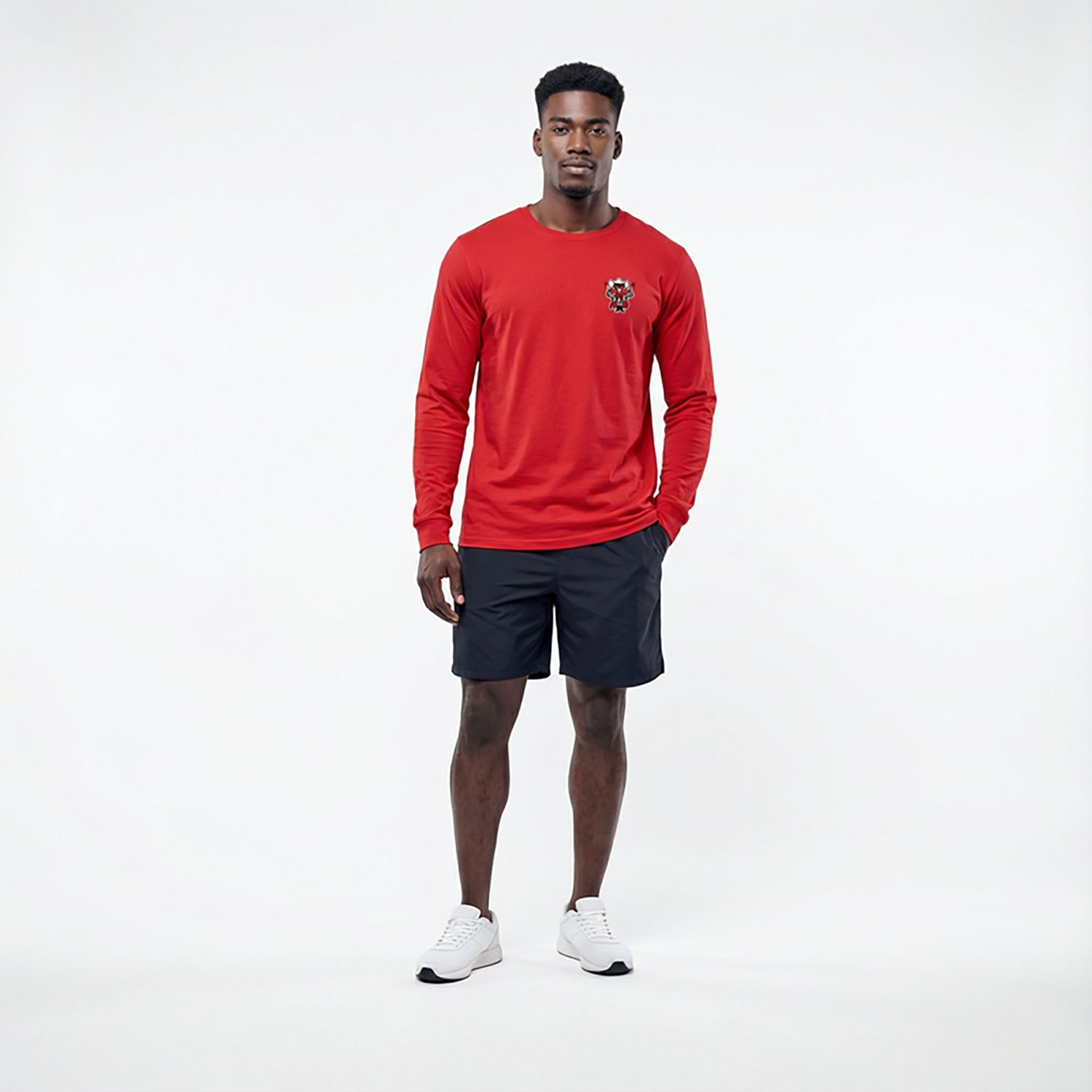 The Victory Men's Texas Tech University Small Logo 2 Hit Long Sleeve Graphic T-shirt