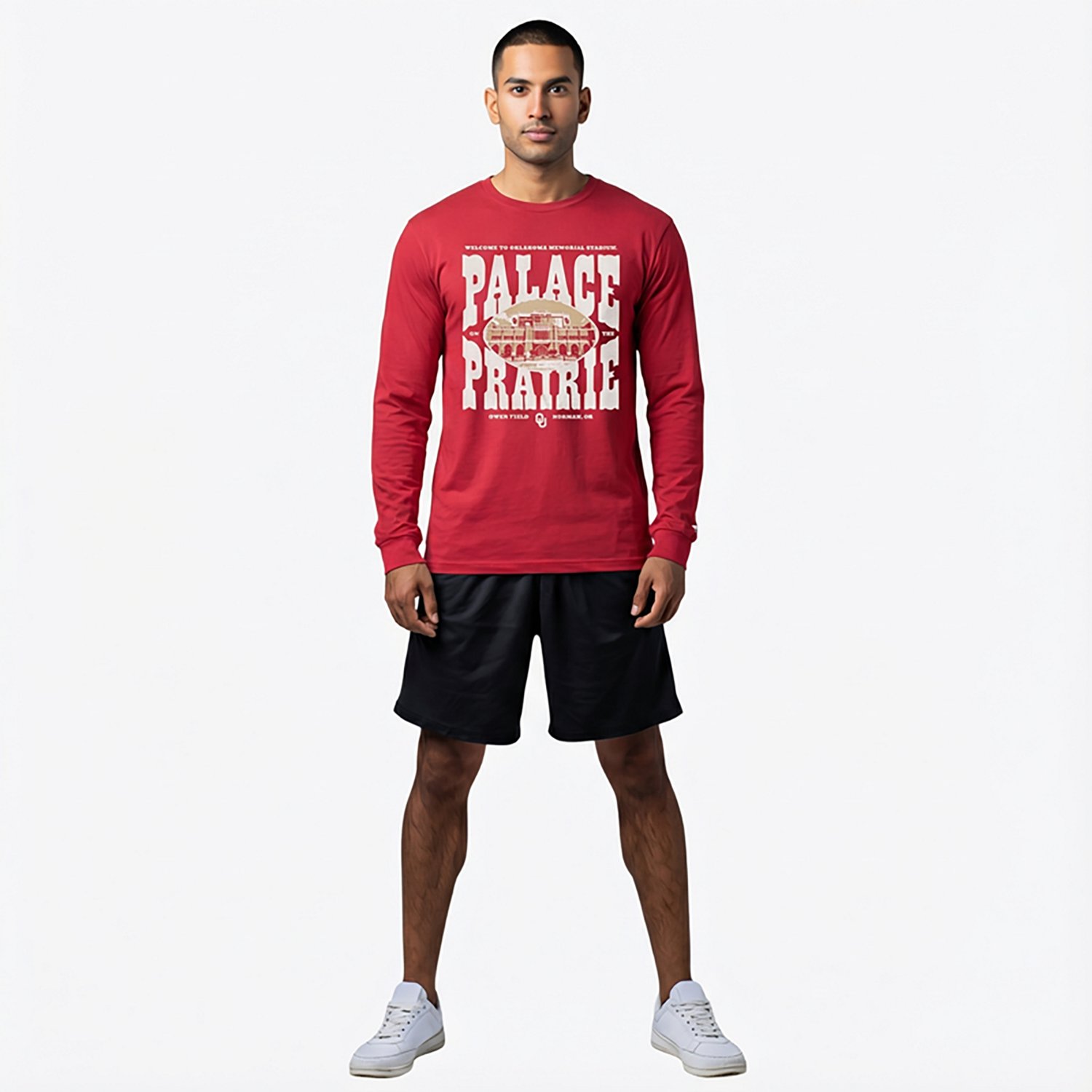 Homefield Men's Oklahoma Sooners Palace on the Prairie Long Sleeve T-shirt