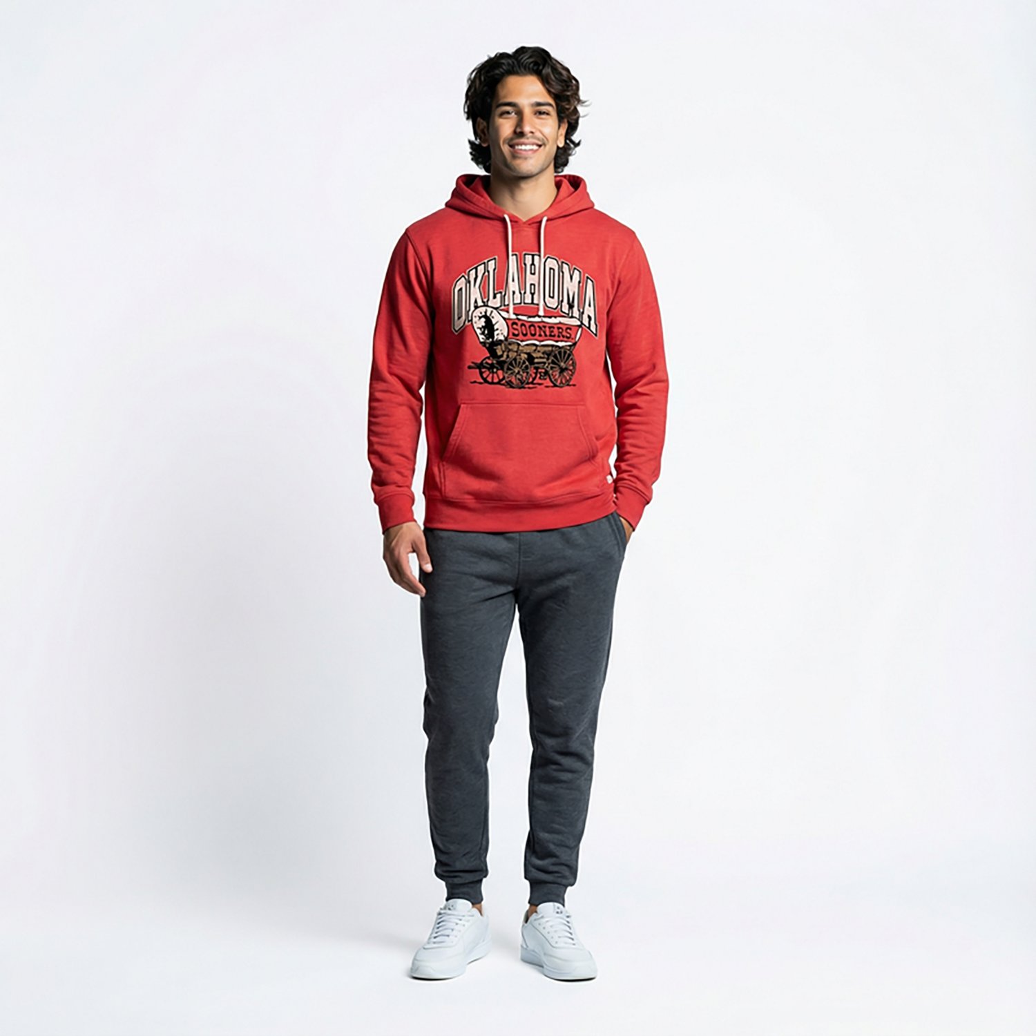 Homefield Men's Oklahoma Sooners Throwback Sooner Schooner Long Sleeve Hoodie