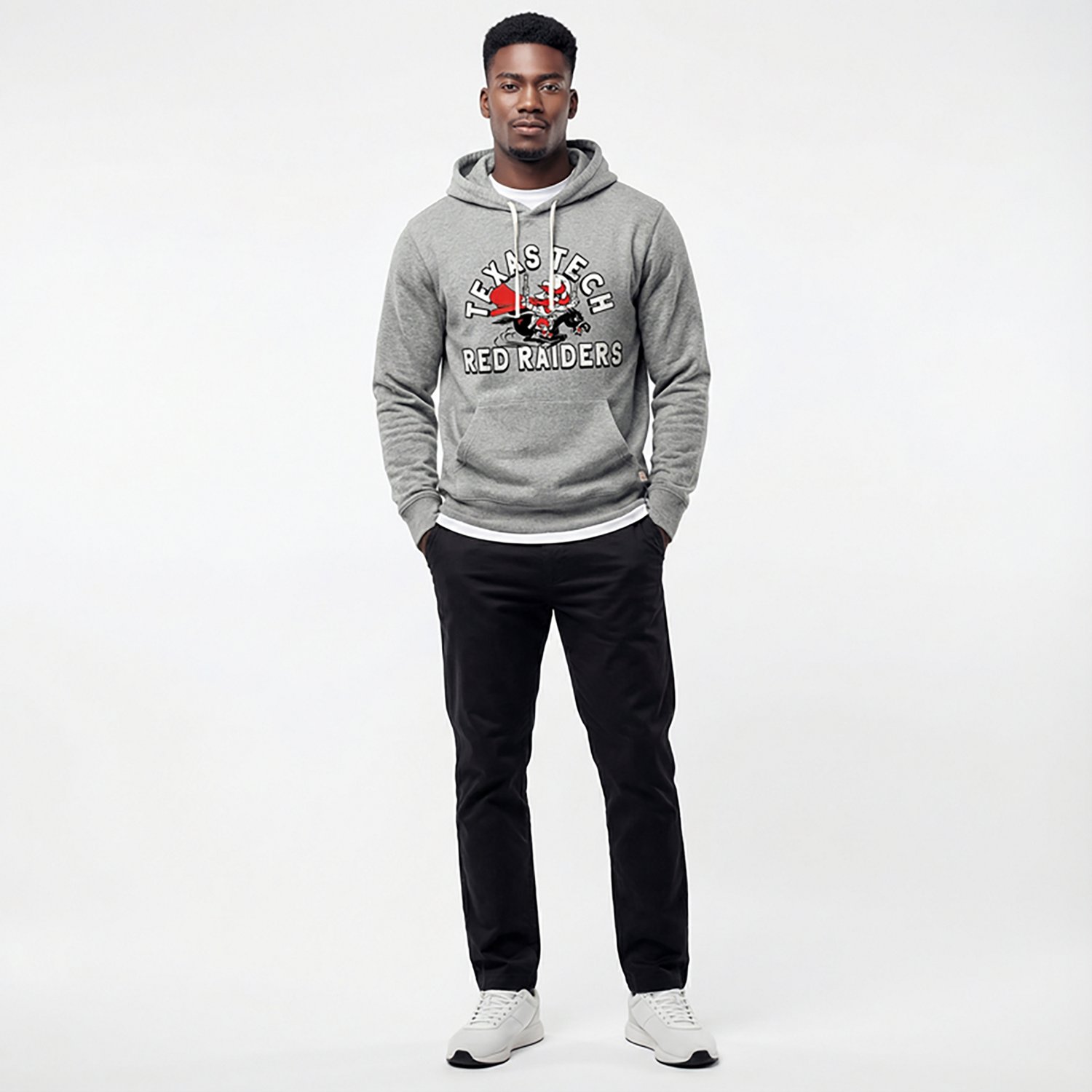Homefield Men's Texas Tech Red Raiders Vintage Long Sleeve Hoodie