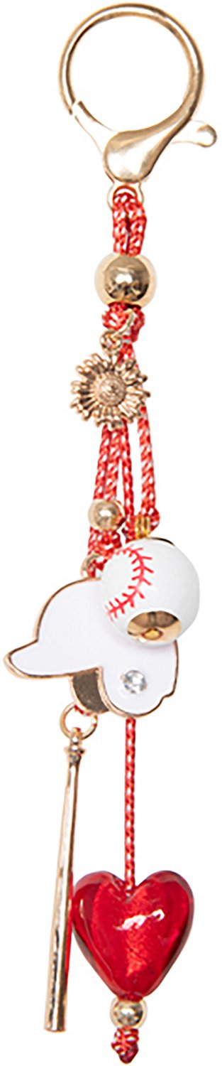 Katydid Baseball Accessories Bag Charm