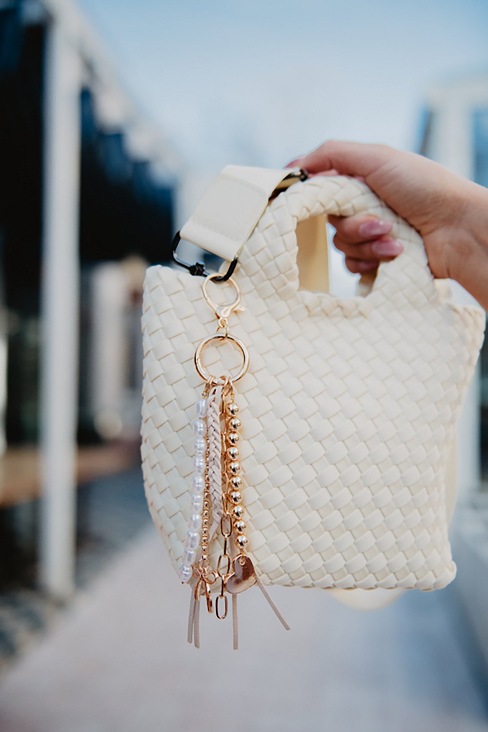 Katydid Bow & Heart Bag Charm - view number 4