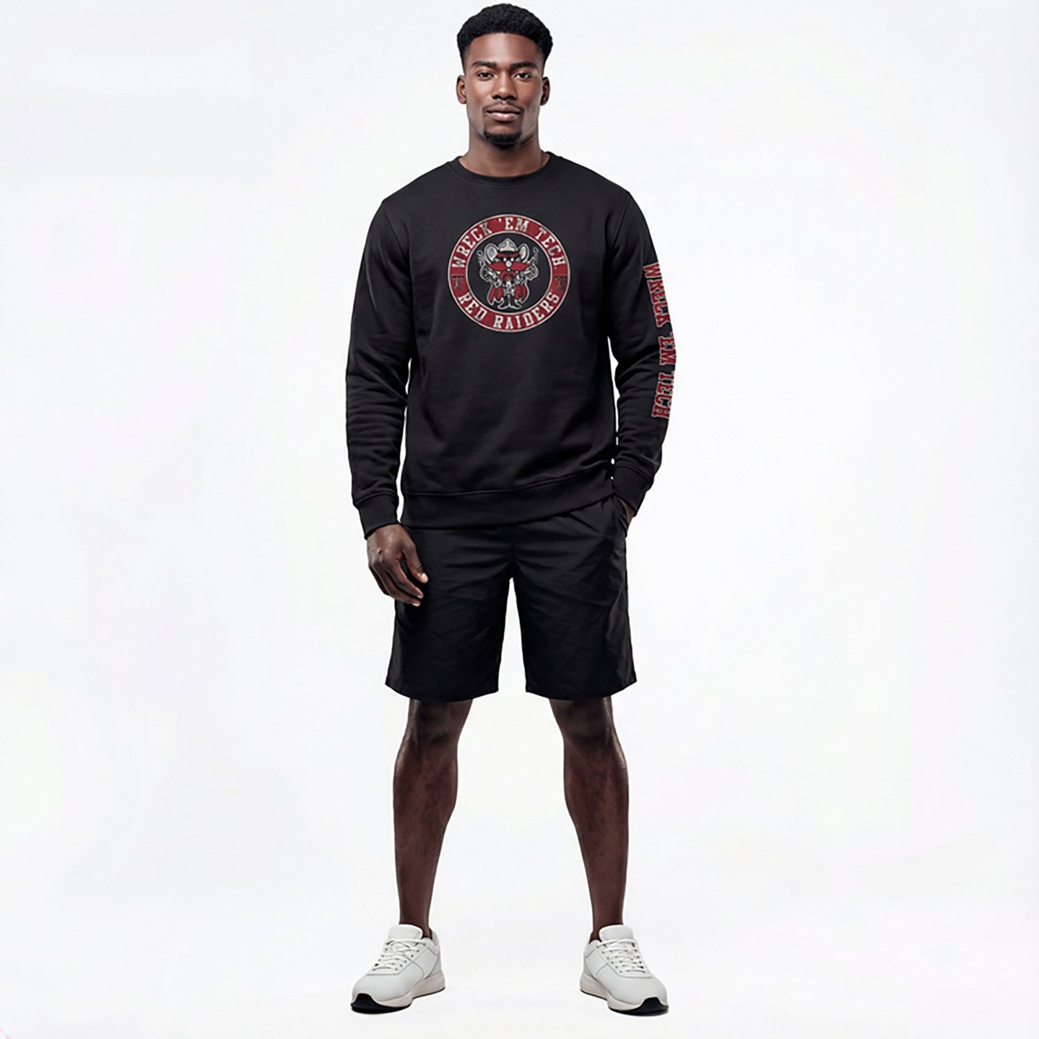 The Victory Men’s Texas Tech University Wreck Em 2-Hit Crew Sweatshirt