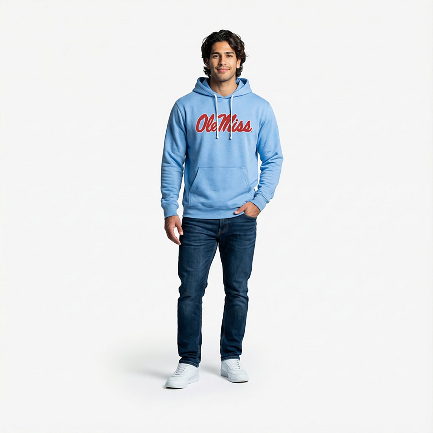 Homefield Men's Ole Miss Rebels Classic Script Long Sleeve Hoodie