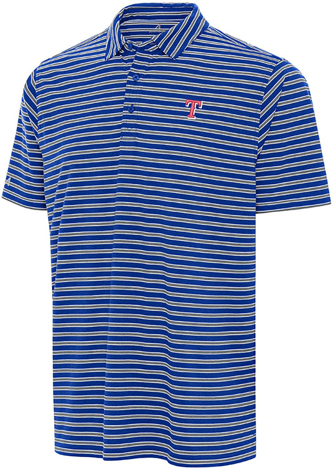 Antigua Men's Texas Rangers Glide Short Sleeve Polo Shirt