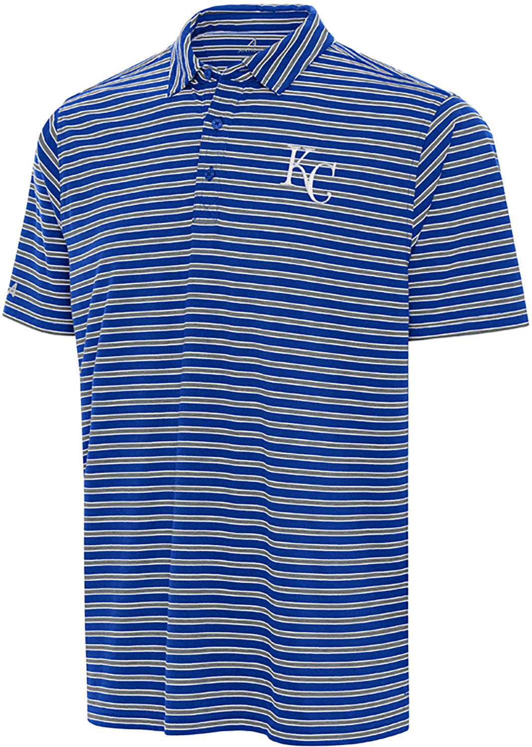Antigua Men's Kansas City Royals Glide Short Sleeve Polo Shirt